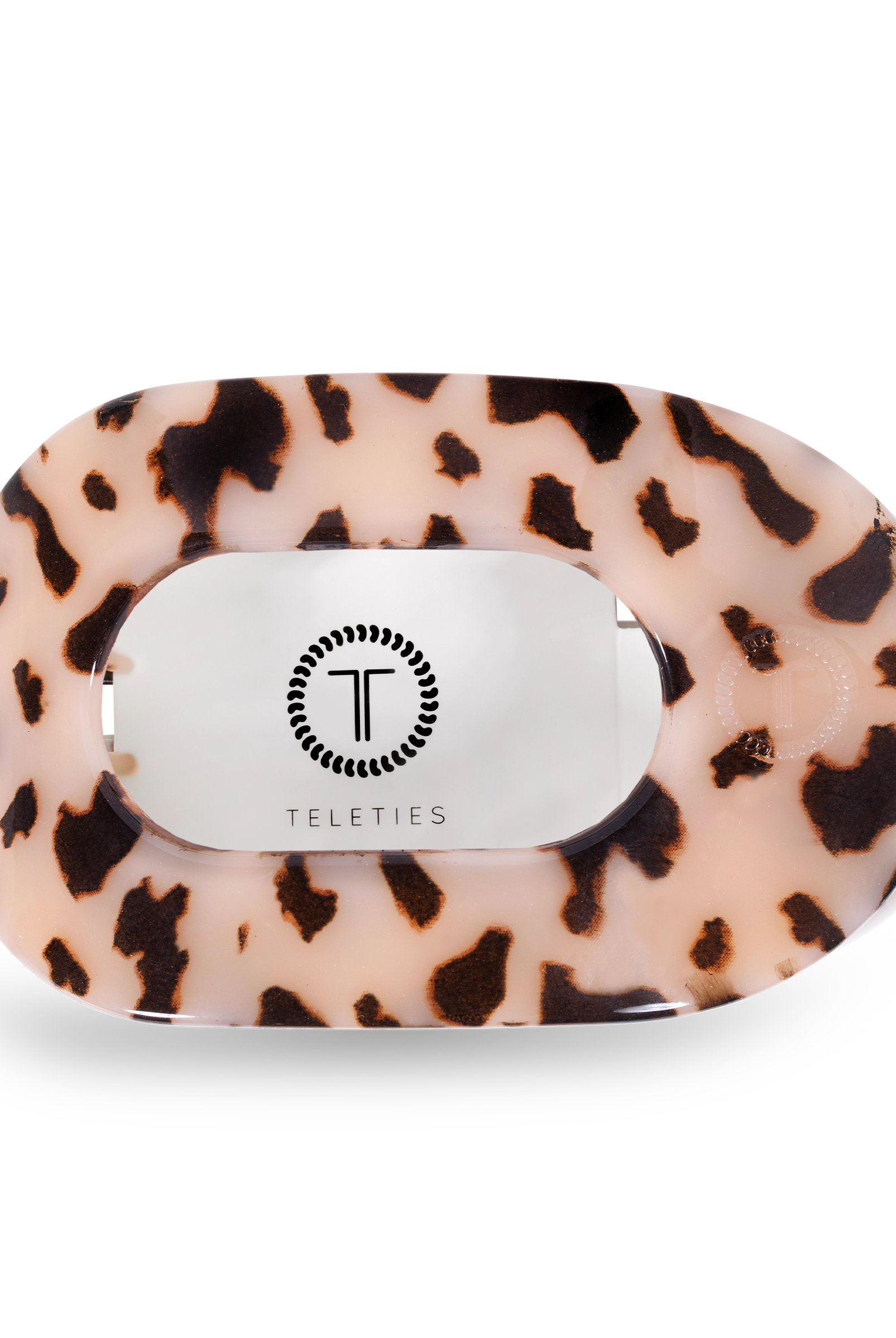 Round Flat Hair Clip | Blonde Tortoise-290 Beauty-faire - TELETIES-Hello Friends Boutique-Woman's Fashion Boutique Located in Traverse City, MI