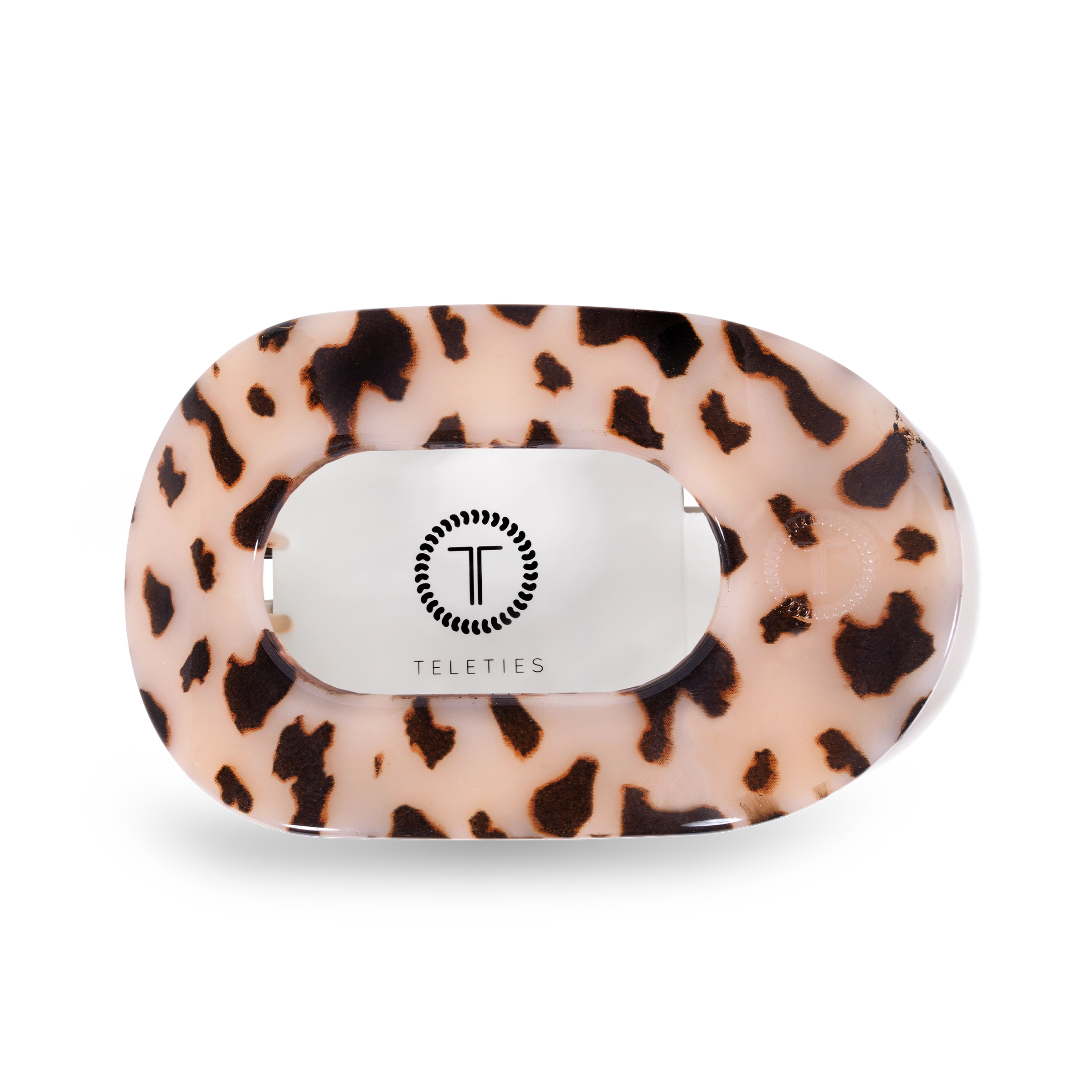 Round Flat Hair Clip | Blonde Tortoise-290 Beauty-faire - TELETIES-Hello Friends Boutique-Woman's Fashion Boutique Located in Traverse City, MI