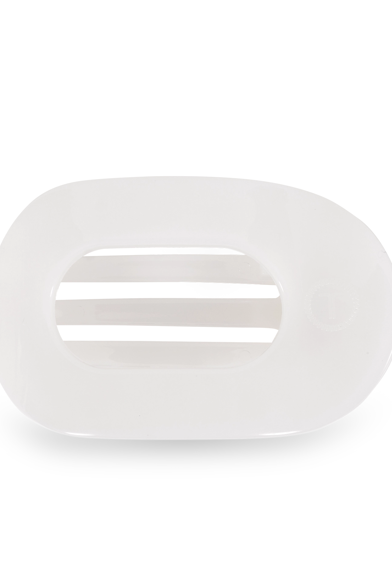 Round Flat Hair Clip | Coconut White-290 Beauty-faire - TELETIES-Hello Friends Boutique-Woman's Fashion Boutique Located in Traverse City, MI
