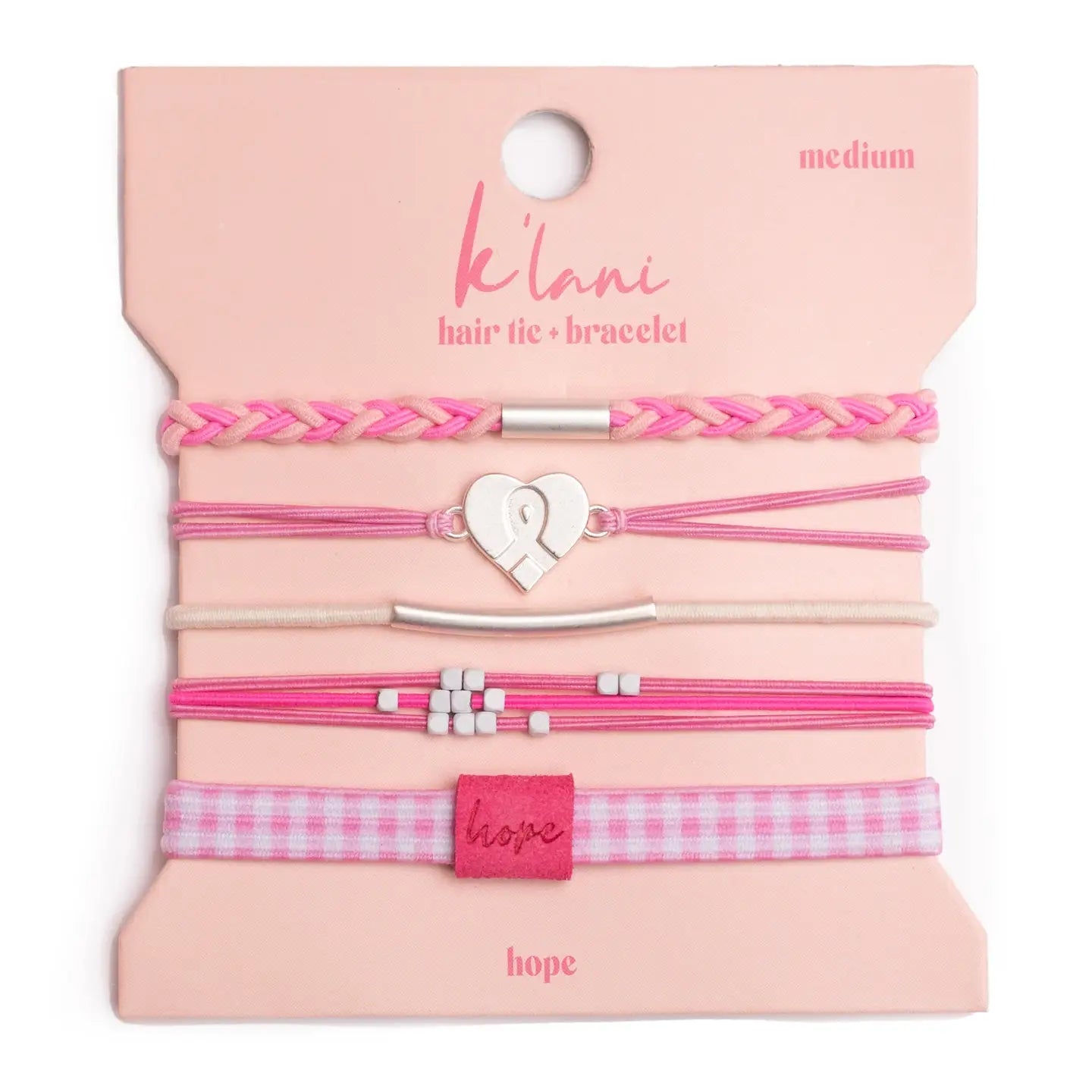 K'Lani Hair Tie Bracelets - Hope-240 Jewelry-K'Lani-Hello Friends Boutique-Woman's Fashion Boutique Located in Traverse City, MI