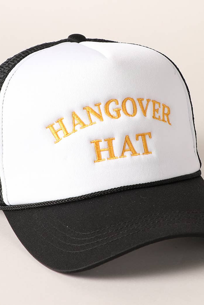 Hangover Hat Trucker Cap-280 Other Accessories-Fashion City-Hello Friends Boutique-Woman's Fashion Boutique Located in Traverse City, MI