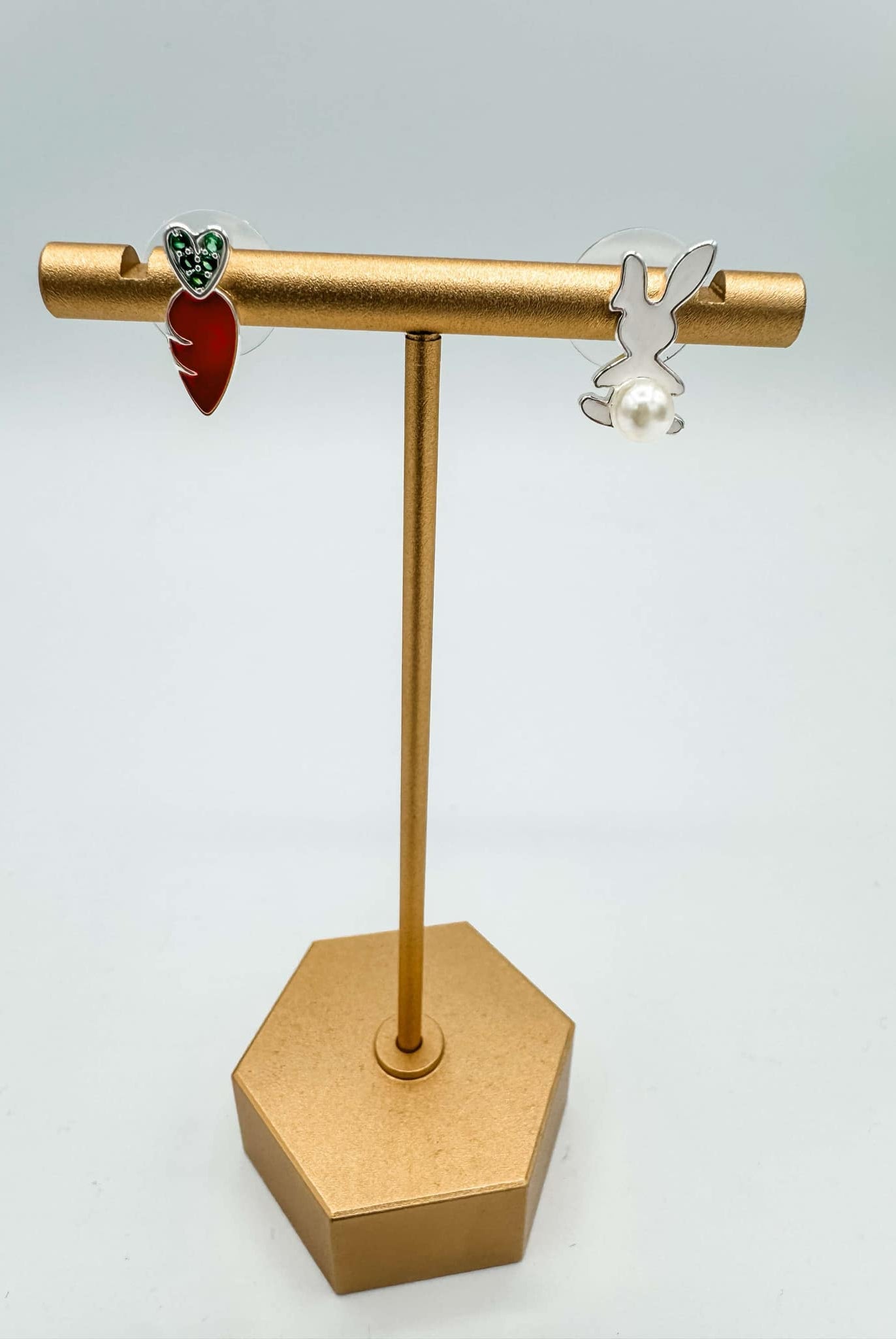 Pearl Bunny/Carrot Earrings-240 Jewelry-Amanda Blu-Hello Friends Boutique-Woman's Fashion Boutique Located in Traverse City, MI