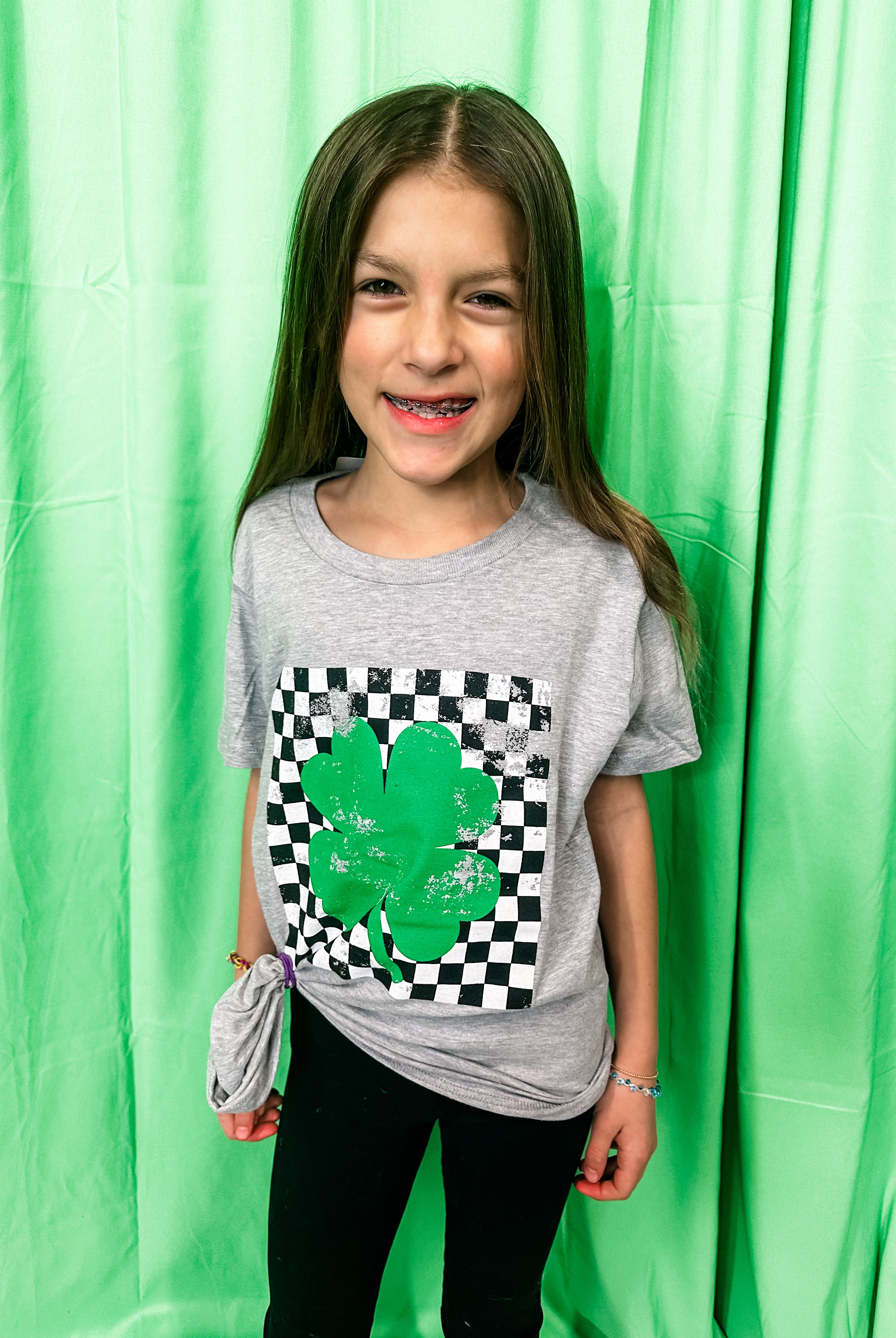 Lucky Me Matching Kid Tee (XS-XL)-130 Graphic Tees-CHLOE VS TANK-Hello Friends Boutique-Woman's Fashion Boutique Located in Traverse City, MI
