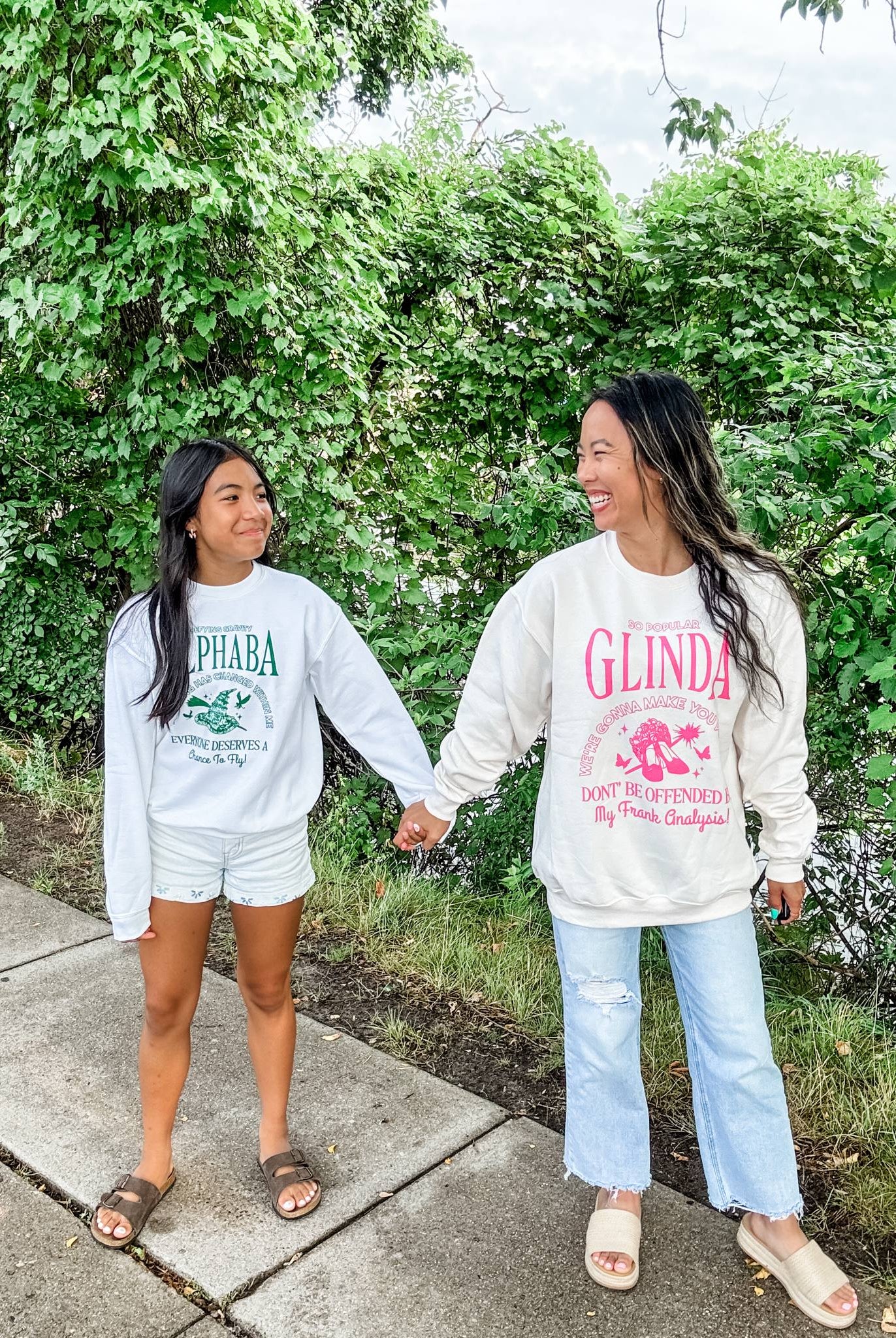 Elphaba OR Glinda Youth (XS-XL) & Adult Sweatshirt (S-2XL)-150 Sweatshirts/Hoodies-Poppy & Pine-Hello Friends Boutique-Woman's Fashion Boutique Located in Traverse City, MI