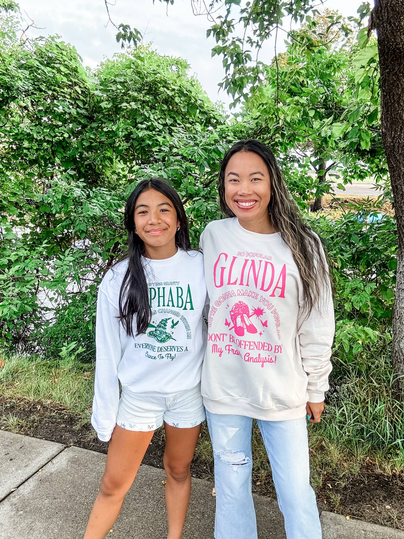 Elphaba OR Glinda Youth (XS-XL) & Adult Sweatshirt (S-2XL)-150 Sweatshirts/Hoodies-Poppy & Pine-Hello Friends Boutique-Woman's Fashion Boutique Located in Traverse City, MI
