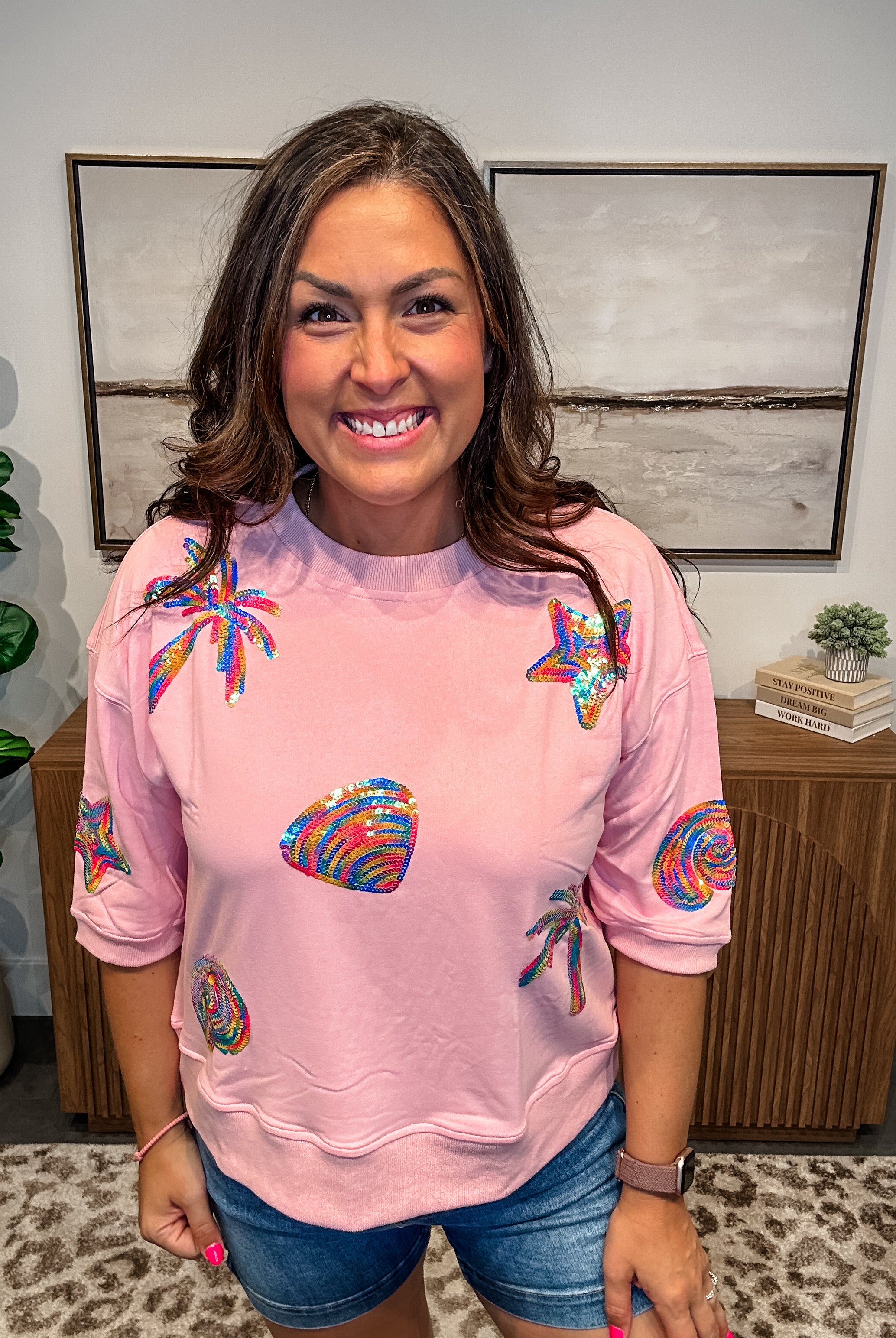 We Are The People Top and Bottoms (S-XL)-100 Short Sleeve-White Birch-Hello Friends Boutique-Woman's Fashion Boutique Located in Traverse City, MI