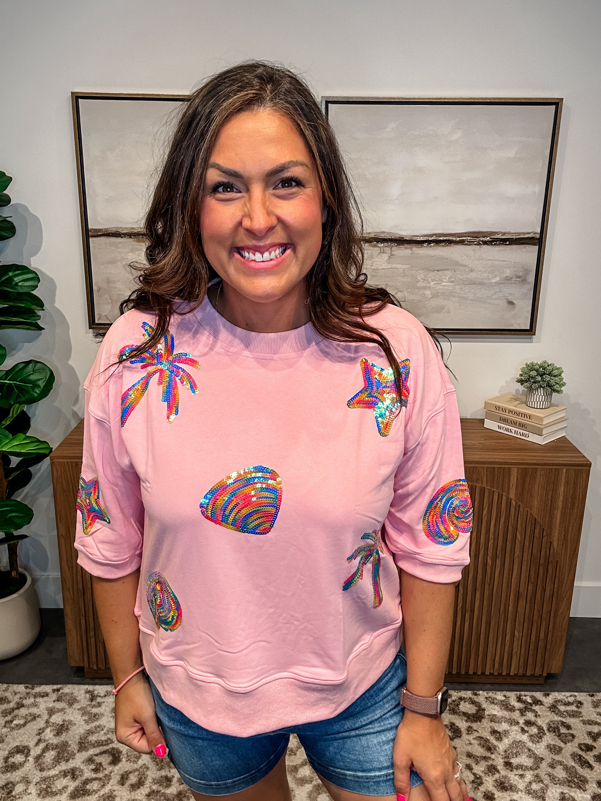 We Are The People Top and Bottoms (S-XL)-100 Short Sleeve-White Birch-Hello Friends Boutique-Woman's Fashion Boutique Located in Traverse City, MI