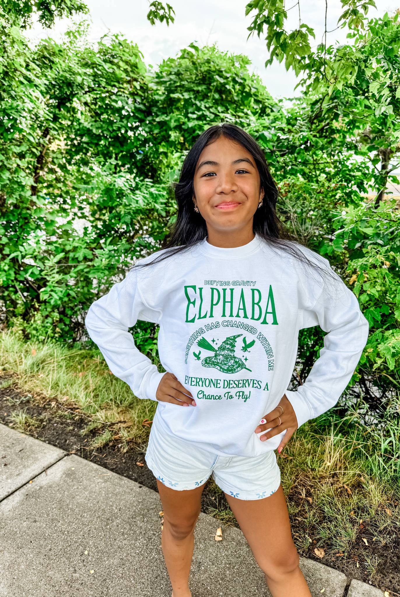 Elphaba OR Glinda Youth (XS-XL) & Adult Sweatshirt (S-2XL)-150 Sweatshirts/Hoodies-Poppy & Pine-Hello Friends Boutique-Woman's Fashion Boutique Located in Traverse City, MI