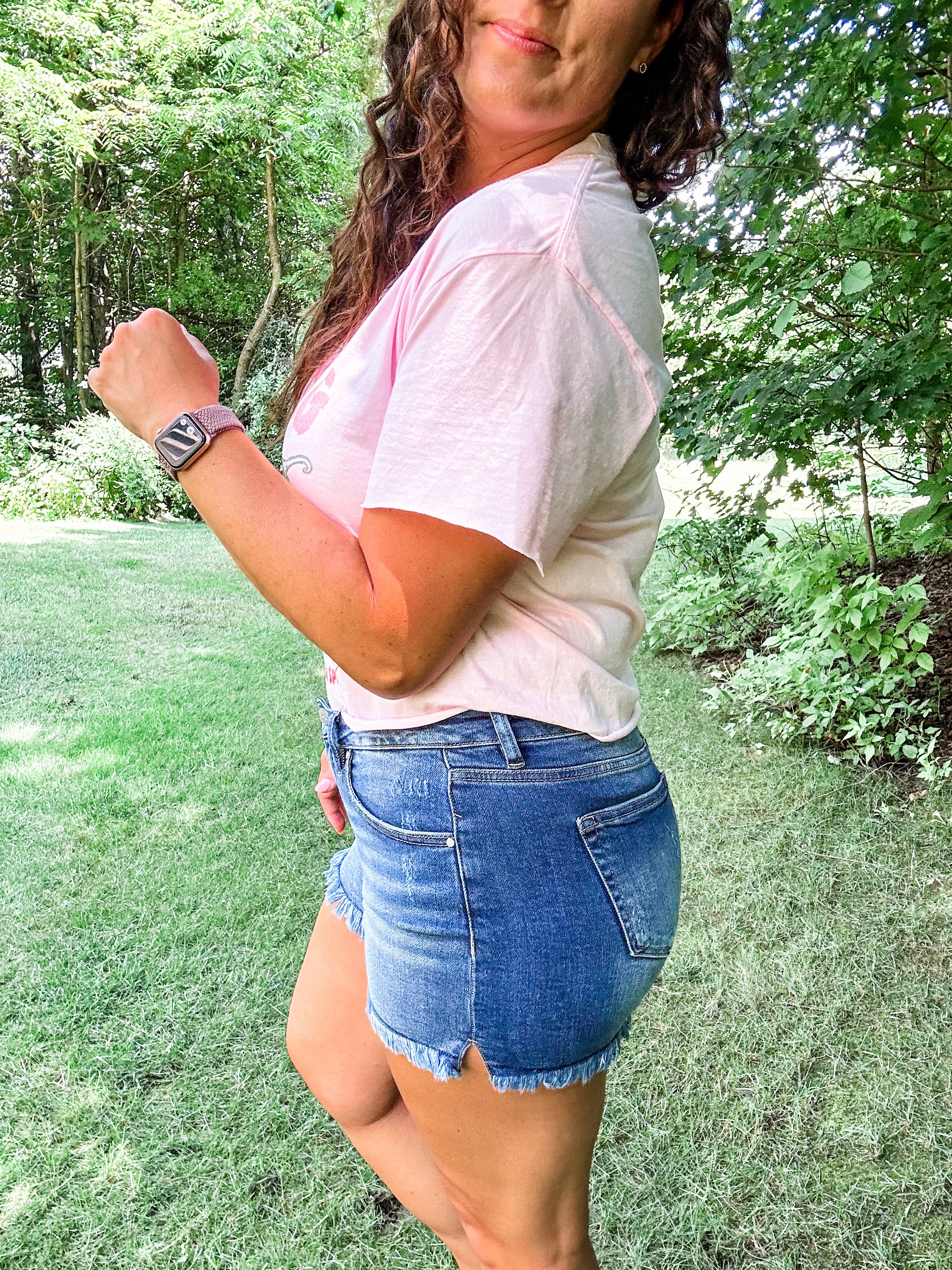 Rebel Rise Frayed Shorts (S-3XL) - SAVE SPRING-220 Shorts/Skirts/Skorts-RISEN-Hello Friends Boutique-Woman's Fashion Boutique Located in Traverse City, MI