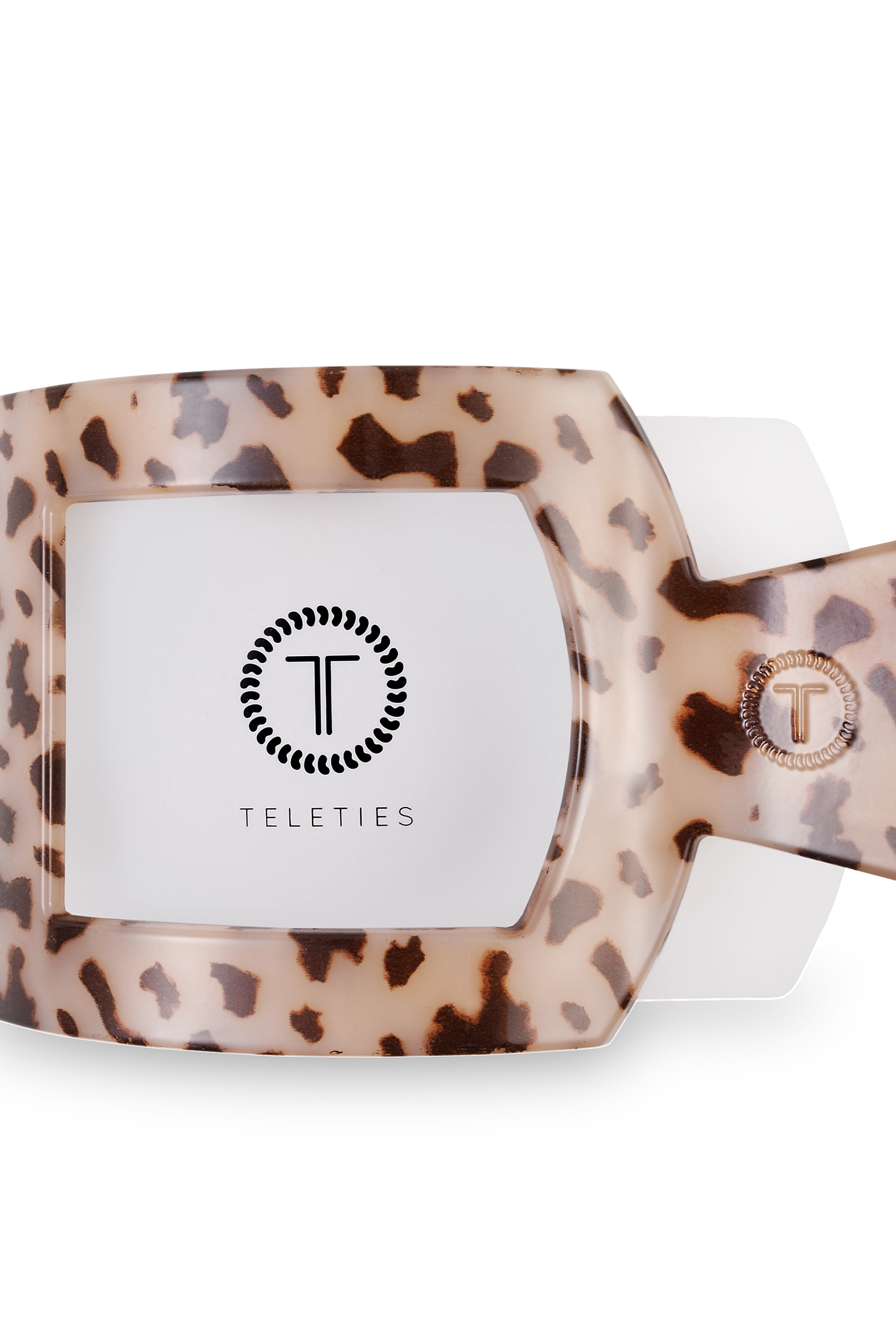 Square Flat Hair Clip | Blonde Tortoise-290 Beauty-faire - TELETIES-Hello Friends Boutique-Woman's Fashion Boutique Located in Traverse City, MI