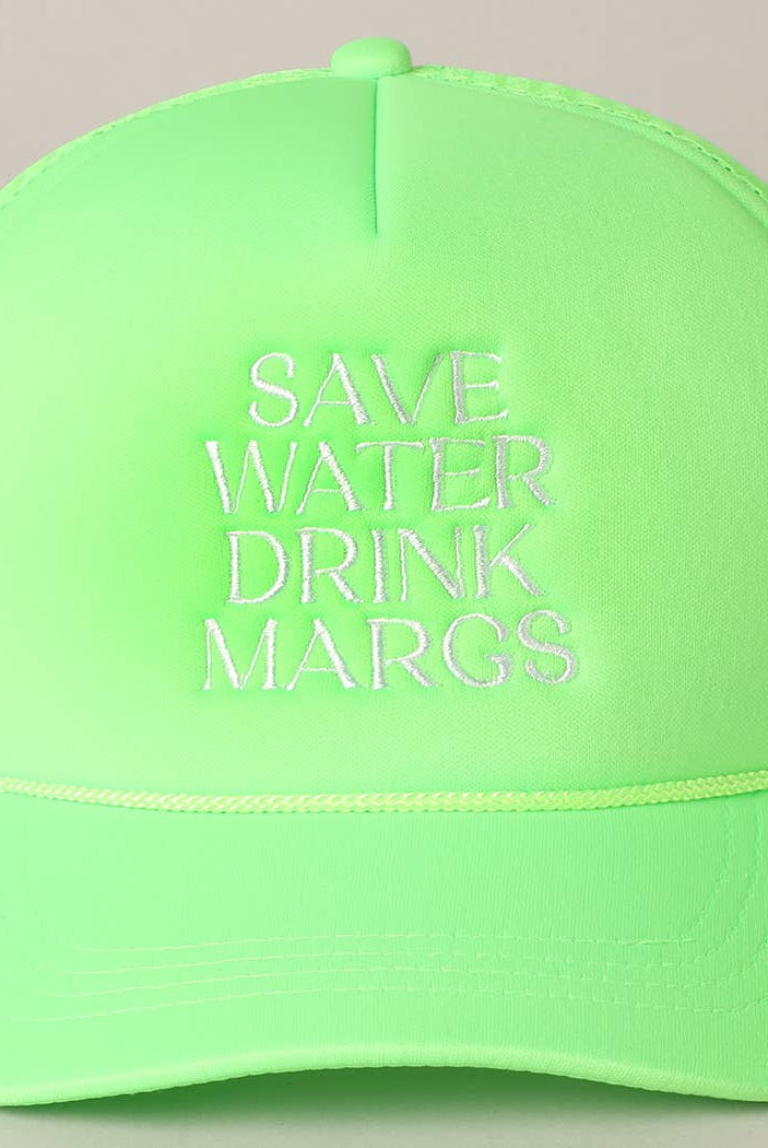 Save Water Drink Margs Trucker Cap-280 Other Accessories-Fashion City-Hello Friends Boutique-Woman's Fashion Boutique Located in Traverse City, MI
