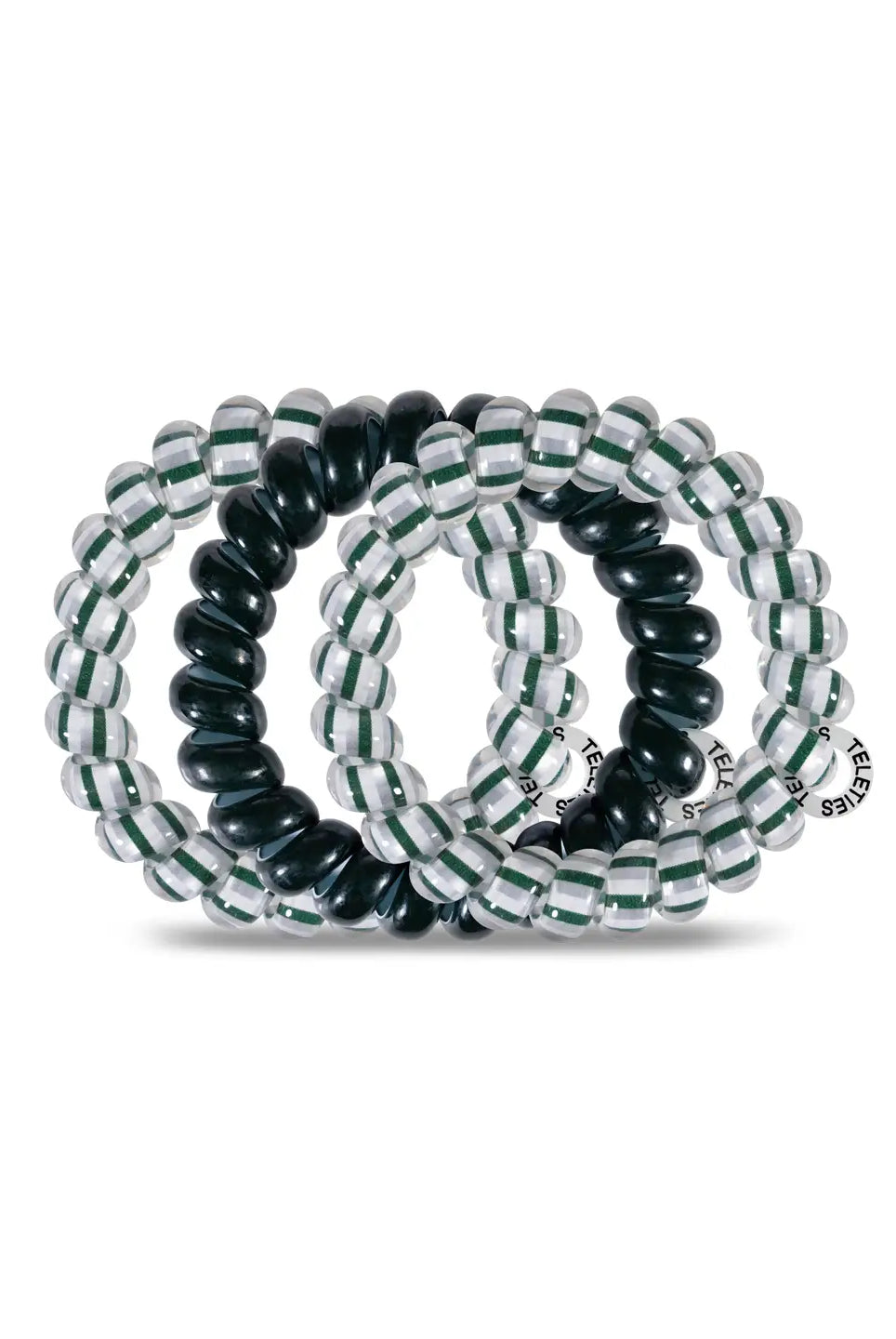 Spiral Hair Coils | Large | Michigan State Univ. Hair Ties-290 Beauty-faire - TELETIES-Hello Friends Boutique-Woman's Fashion Boutique Located in Traverse City, MI