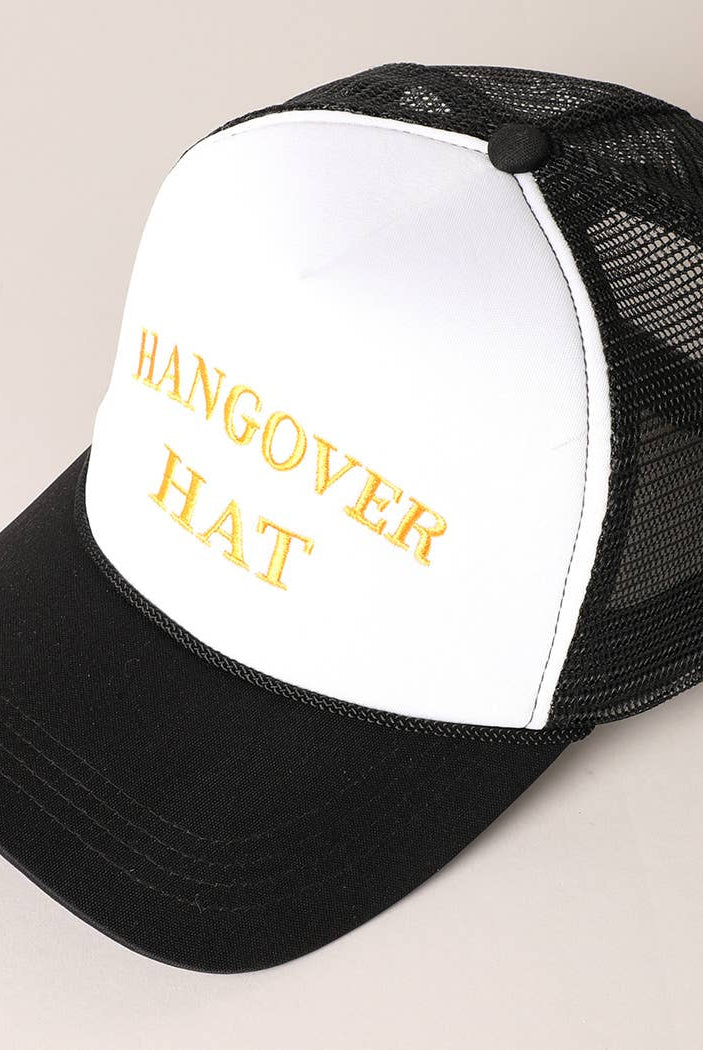 Hangover Hat Trucker Cap-280 Other Accessories-Fashion City-Hello Friends Boutique-Woman's Fashion Boutique Located in Traverse City, MI