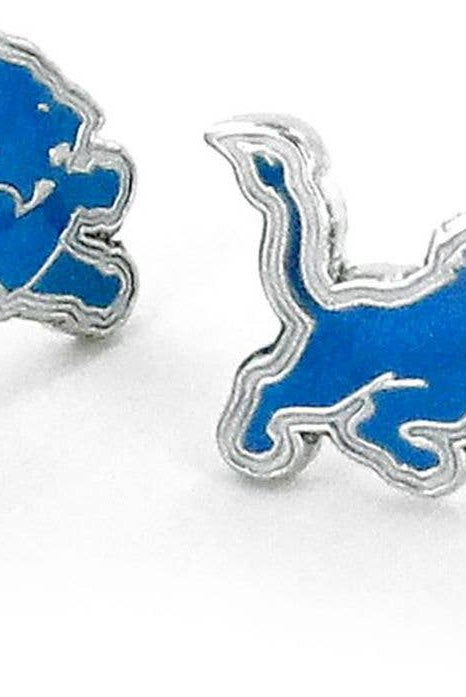 Detroit Lions Post Earrings-240 Jewelry-Aminco USA-Hello Friends Boutique-Woman's Fashion Boutique Located in Traverse City, MI