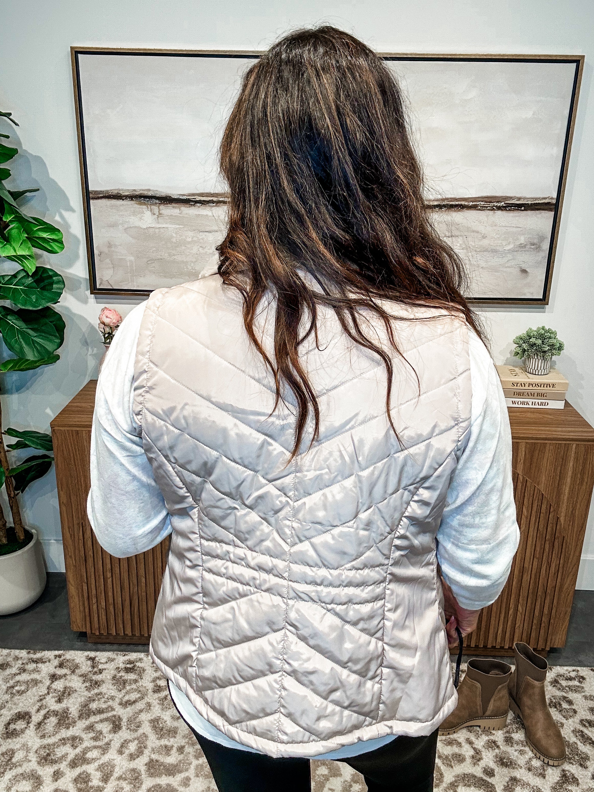 On-the-Go Zip Vest (S-3XL)-120 Sleeveless-White Birch-Hello Friends Boutique-Woman's Fashion Boutique Located in Traverse City, MI