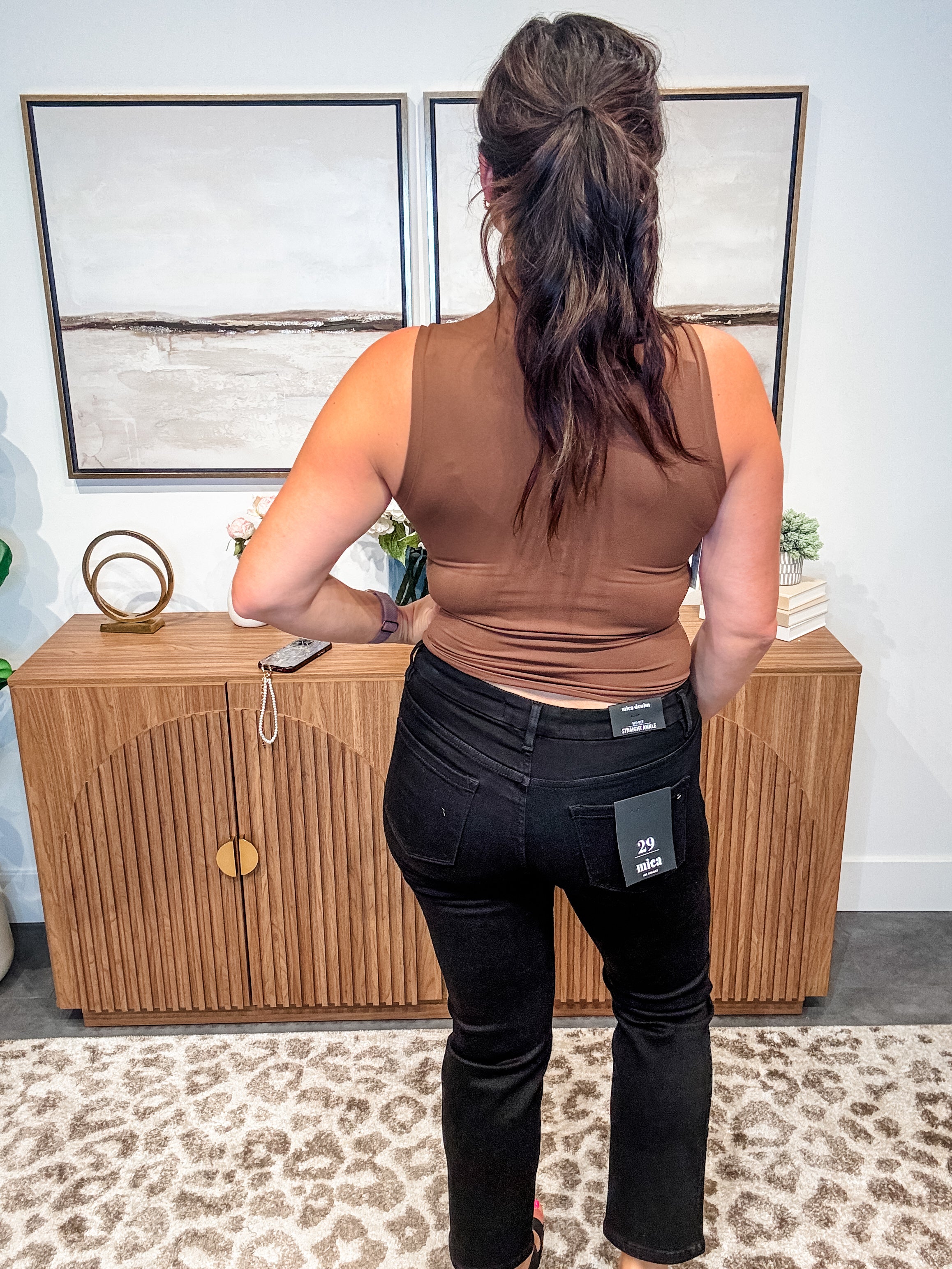 My Sweet Side Mid Rise Ankle Straight Denim (24-22W)-200 Denim-Mica Denim-Hello Friends Boutique-Woman's Fashion Boutique Located in Traverse City, MI