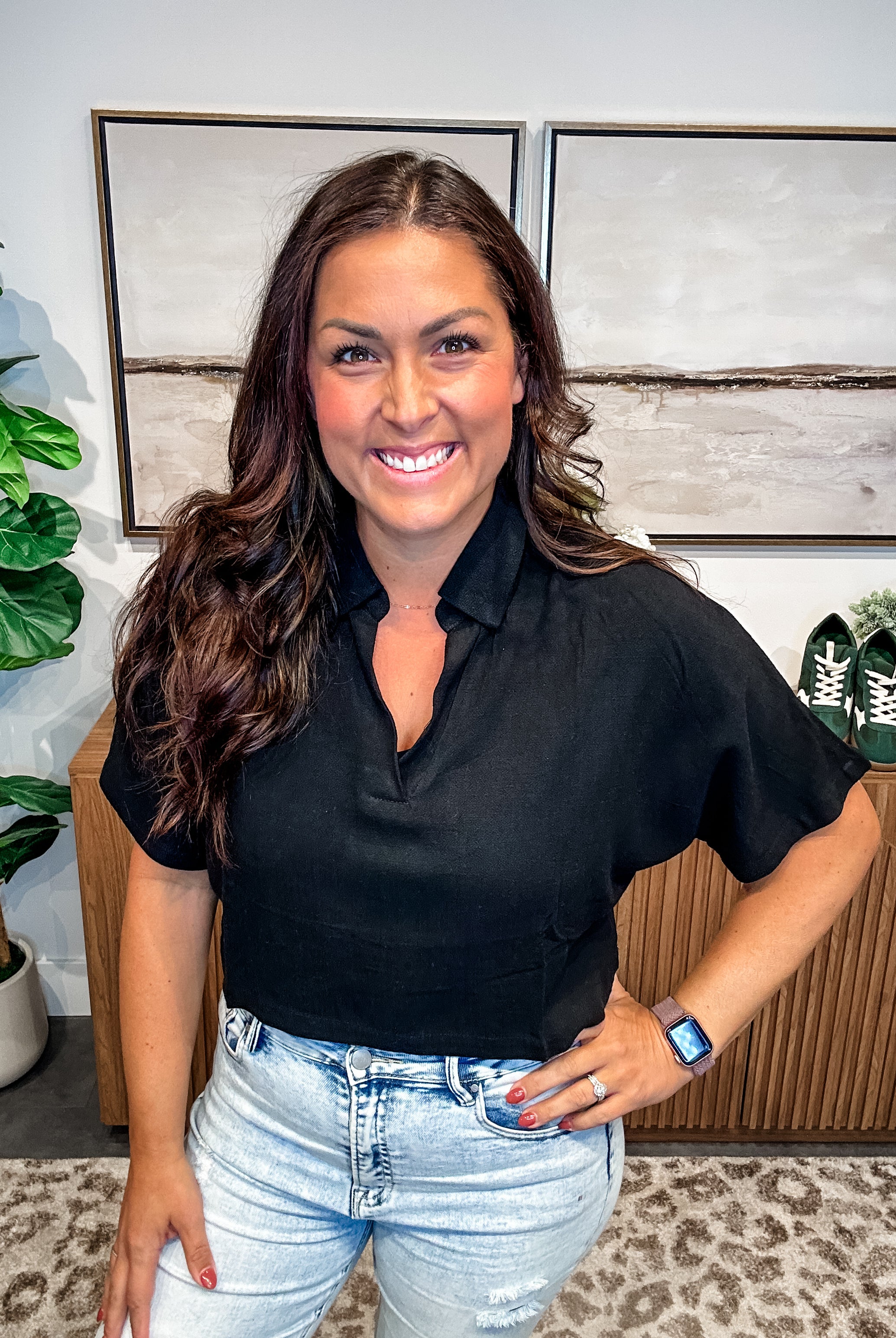 Make You Want To Sway Top (S-2XL)-100 Short Sleeve-Allie & Rose-Hello Friends Boutique-Woman's Fashion Boutique Located in Traverse City, MI