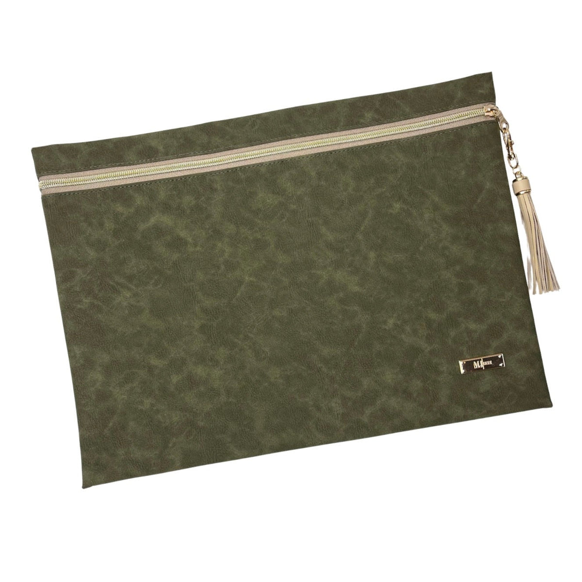 LIVE BOX- Suede Soul Olive - Top Zip Jumbo