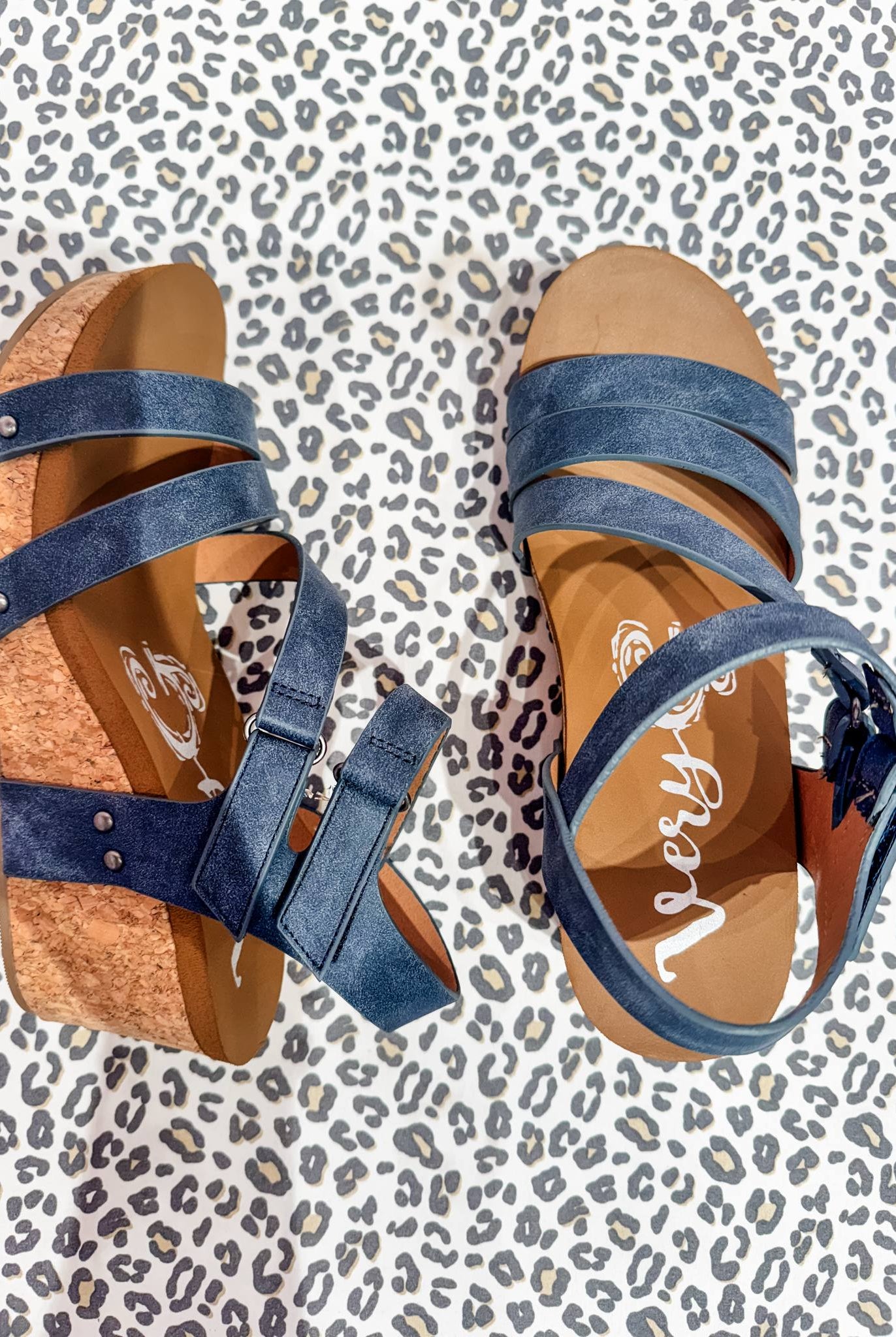 Very G Hariett Navy Wedge (6-10)-250 Shoes-Very G-Hello Friends Boutique-Woman's Fashion Boutique Located in Traverse City, MI