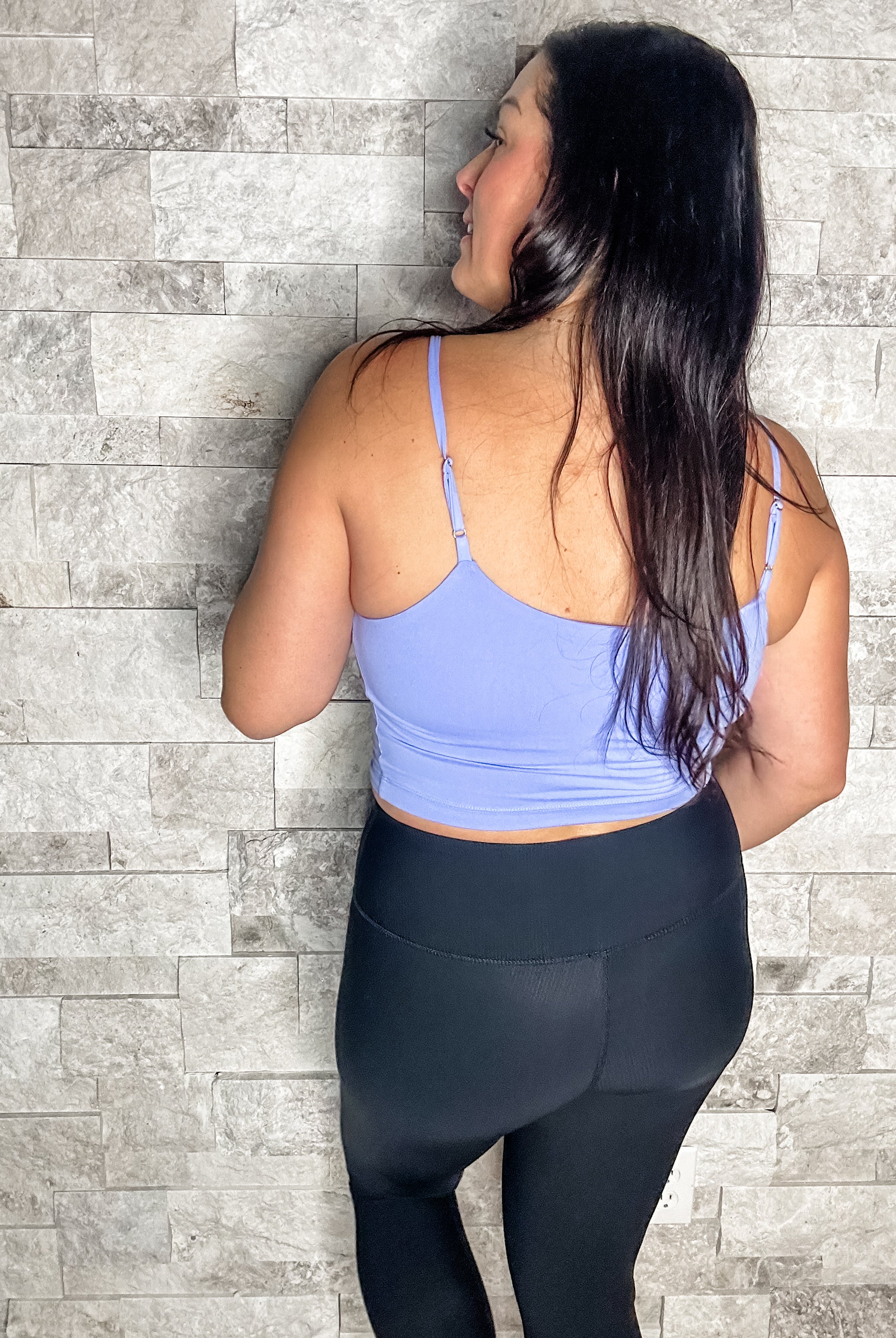 Worth The Chase Camisole in Blue Hyacinth (S-3XL)-120 Sleeveless-Rae Mode-Hello Friends Boutique-Woman's Fashion Boutique Located in Traverse City, MI