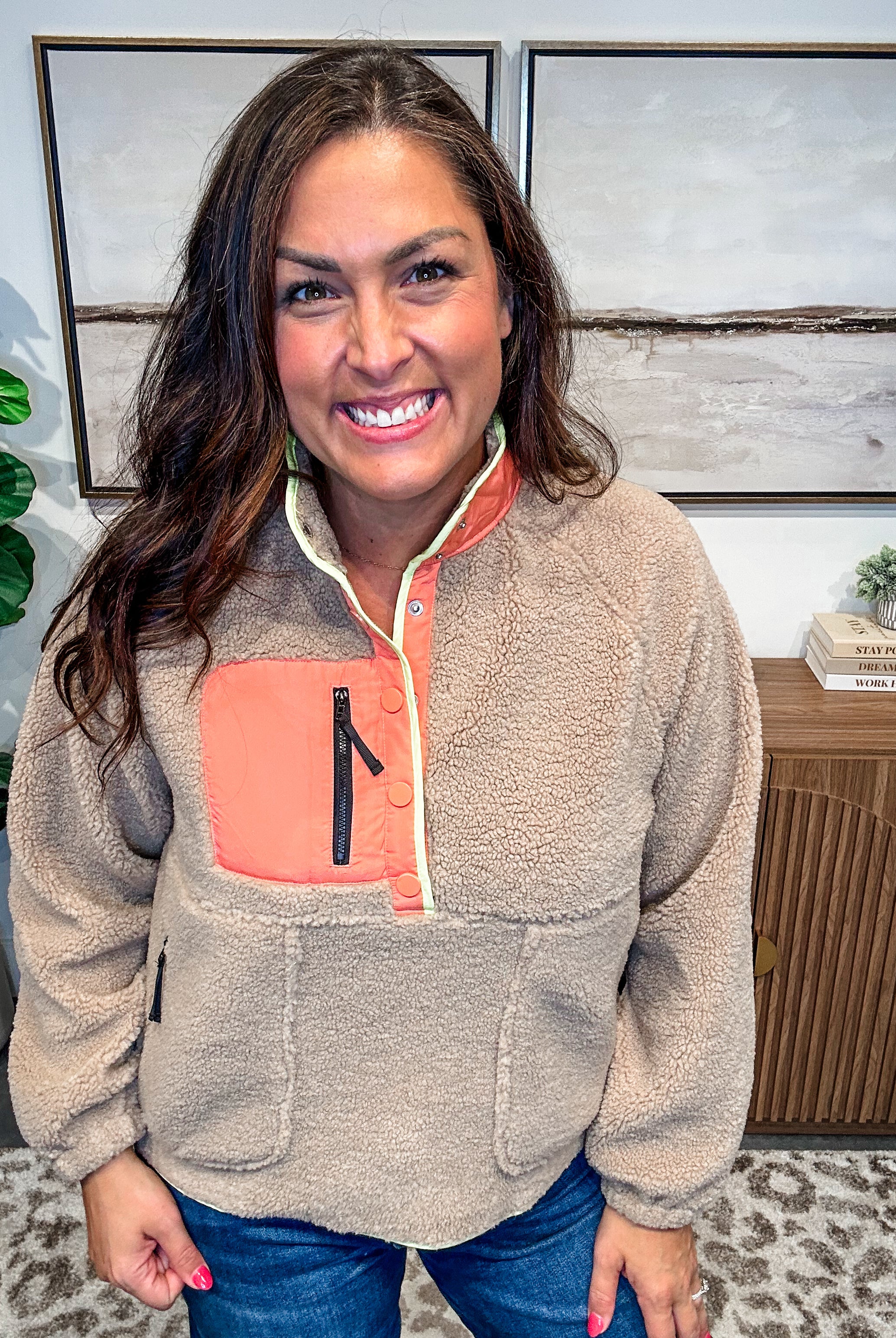 Weekend Wanderer Pullover in Desert Sand (S-XL)-140 Sweaters-LovLov-Hello Friends Boutique-Woman's Fashion Boutique Located in Traverse City, MI