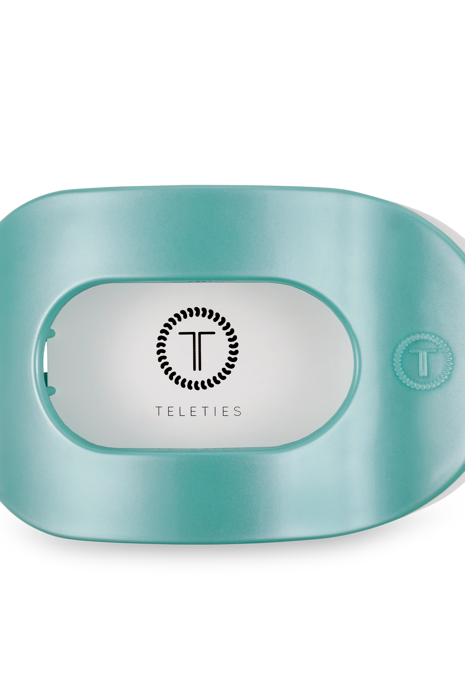 Round Flat Hair Clip | Totally Turquoise-290 Beauty-faire - TELETIES-Hello Friends Boutique-Woman's Fashion Boutique Located in Traverse City, MI
