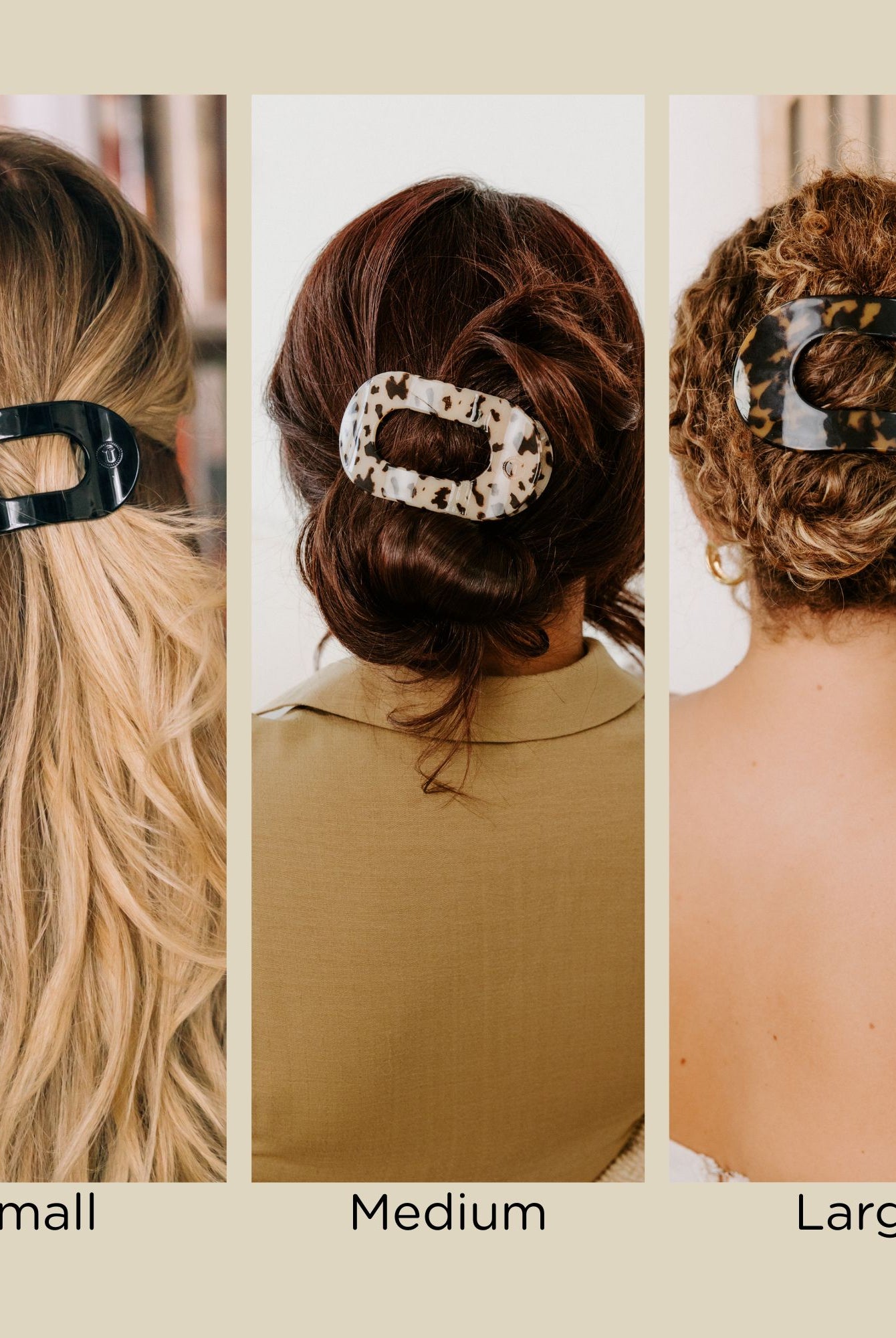 Round Flat Hair Clip | Summer Sky-290 Beauty-faire - TELETIES-Hello Friends Boutique-Woman's Fashion Boutique Located in Traverse City, MI