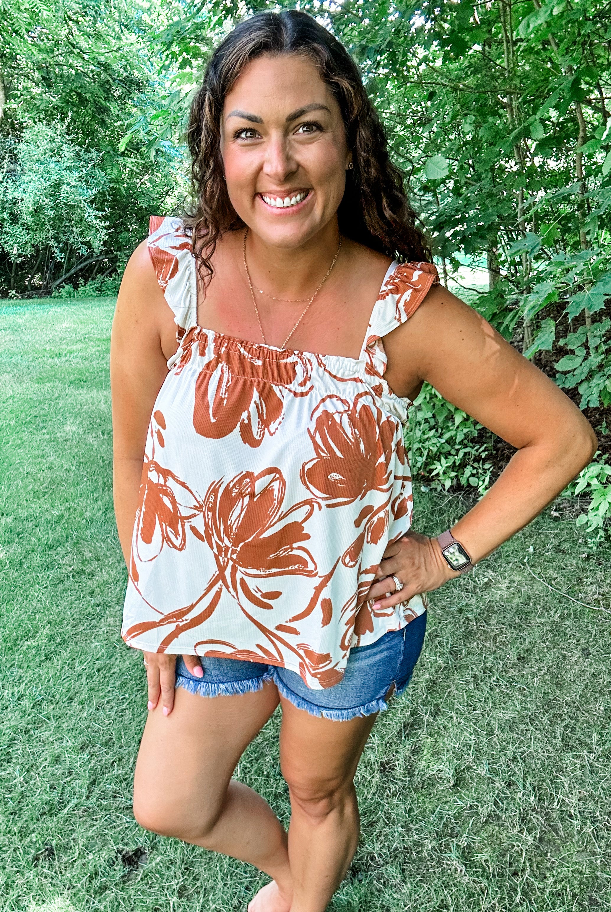 Out On The Water Top (S-3XL)-120 Sleeveless-GILLI-Hello Friends Boutique-Woman's Fashion Boutique Located in Traverse City, MI