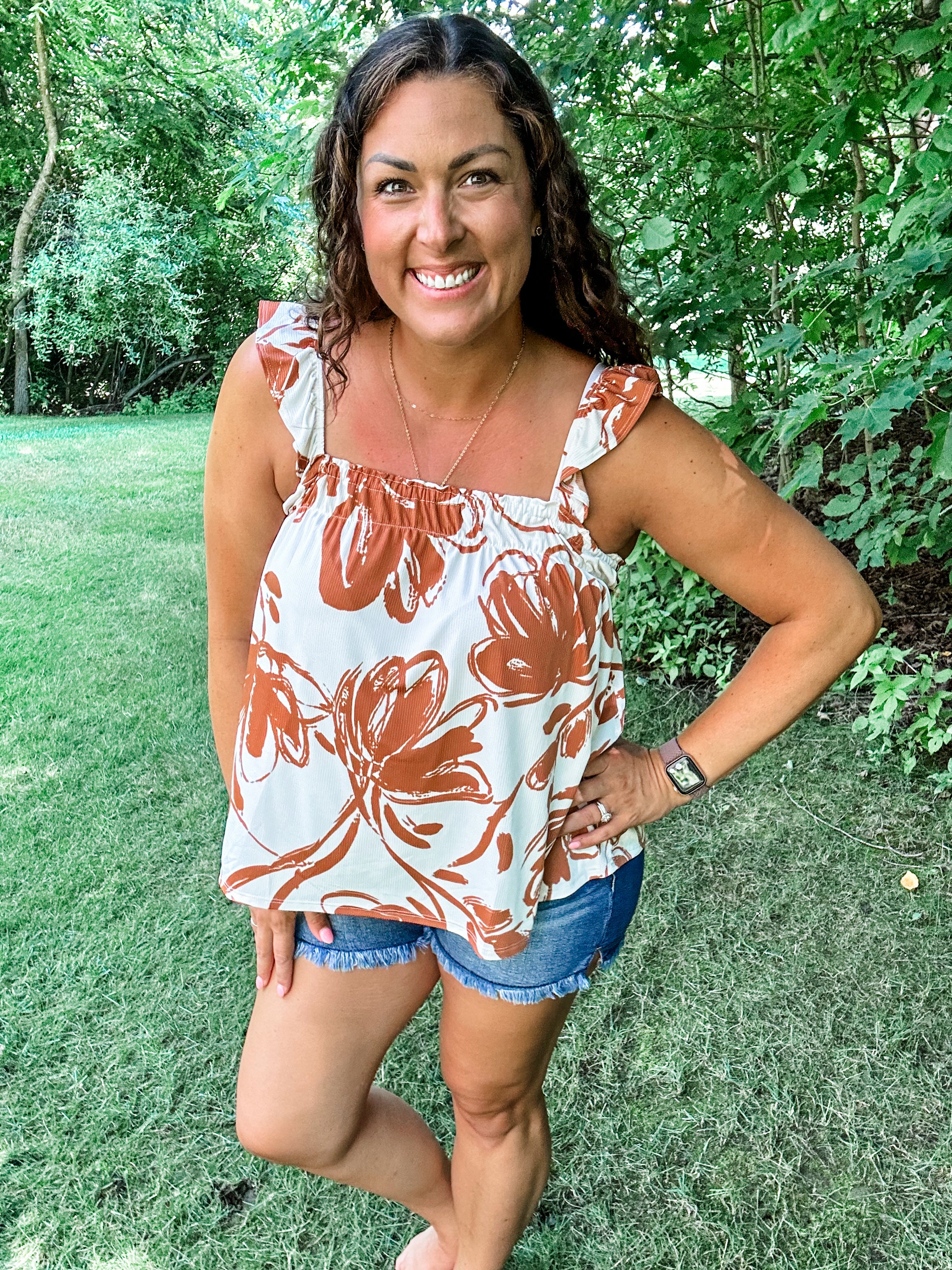 Out On The Water Top (S-3XL)-120 Sleeveless-GILLI-Hello Friends Boutique-Woman's Fashion Boutique Located in Traverse City, MI