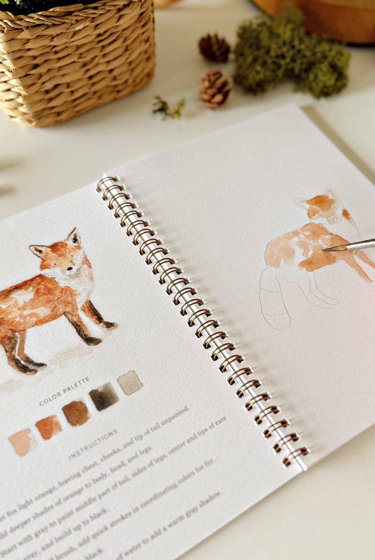Woodland Watercolor Workbook-300 Treats/Gift-emily lex studio-Hello Friends Boutique-Woman's Fashion Boutique Located in Traverse City, MI