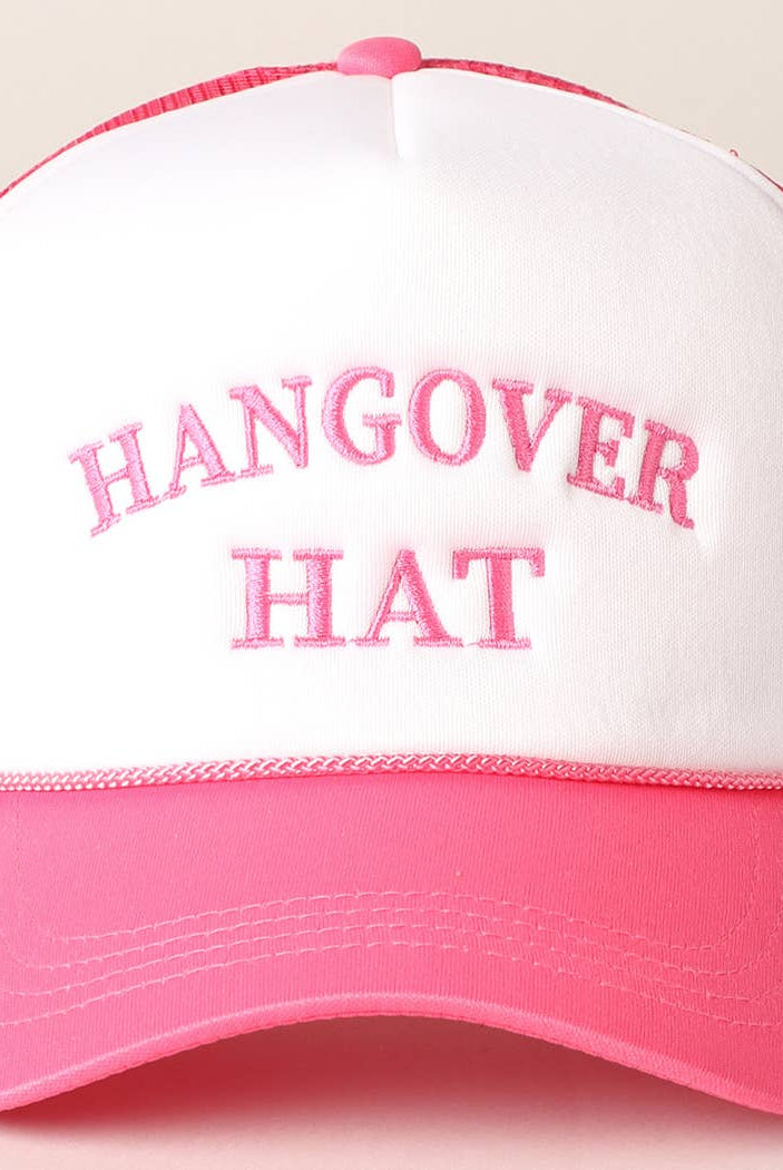 Hangover Hat Trucker Cap-280 Other Accessories-Fashion City-Hello Friends Boutique-Woman's Fashion Boutique Located in Traverse City, MI