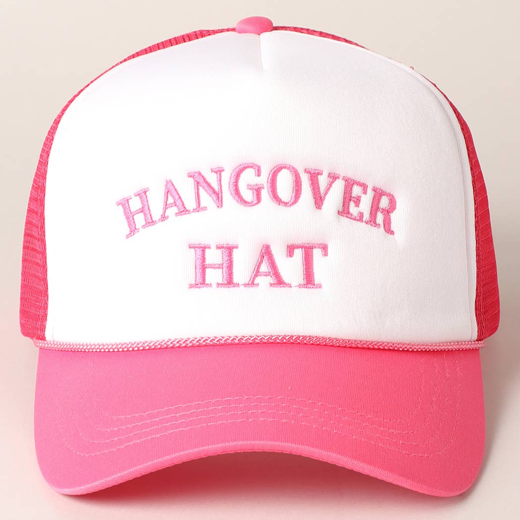 Hangover Hat Trucker Cap-280 Other Accessories-Fashion City-Hello Friends Boutique-Woman's Fashion Boutique Located in Traverse City, MI