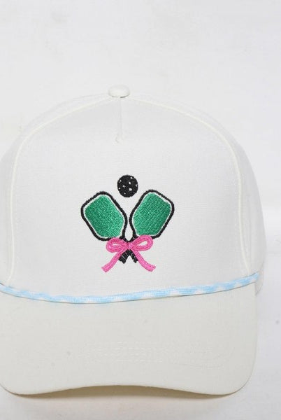 Pickleball Paddles with Bow Cap-280 Other Accessories-Judson-Hello Friends Boutique-Woman's Fashion Boutique Located in Traverse City, MI