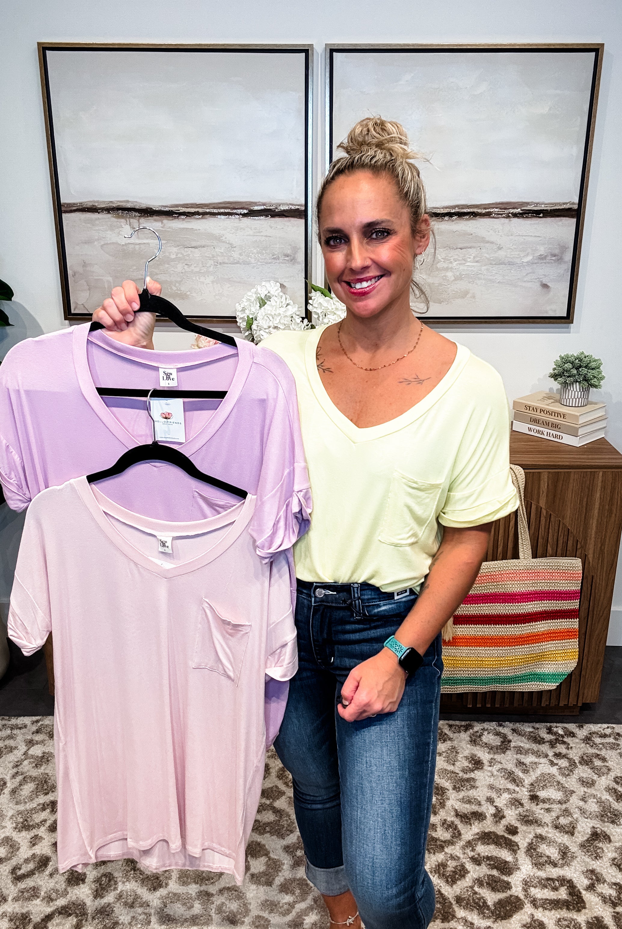 Everyday Favorite Top (S-3XL)-100 Short Sleeve-Sew In Love-Hello Friends Boutique-Woman's Fashion Boutique Located in Traverse City, MI