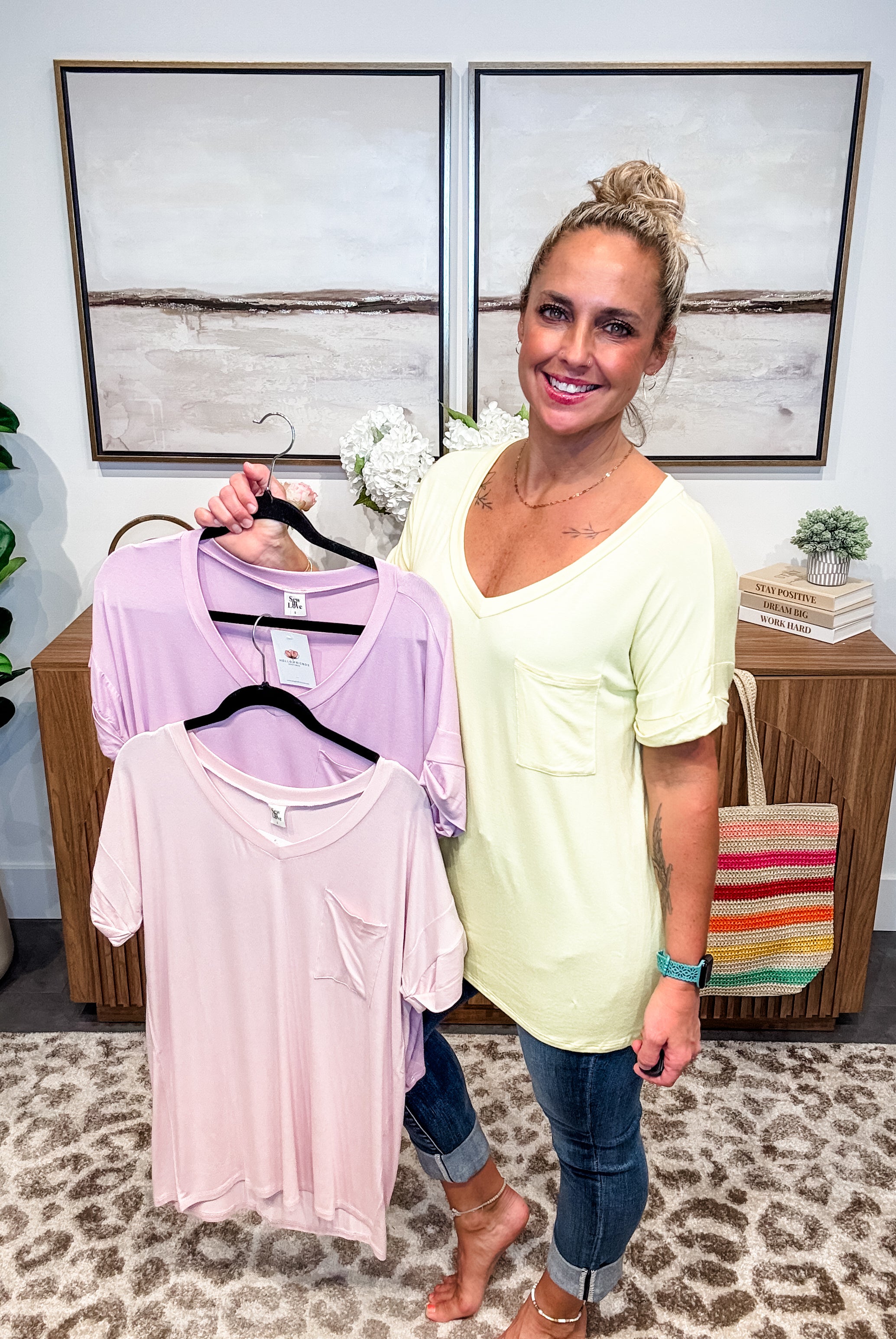 Everyday Favorite Top (S-3XL)-100 Short Sleeve-Sew In Love-Hello Friends Boutique-Woman's Fashion Boutique Located in Traverse City, MI