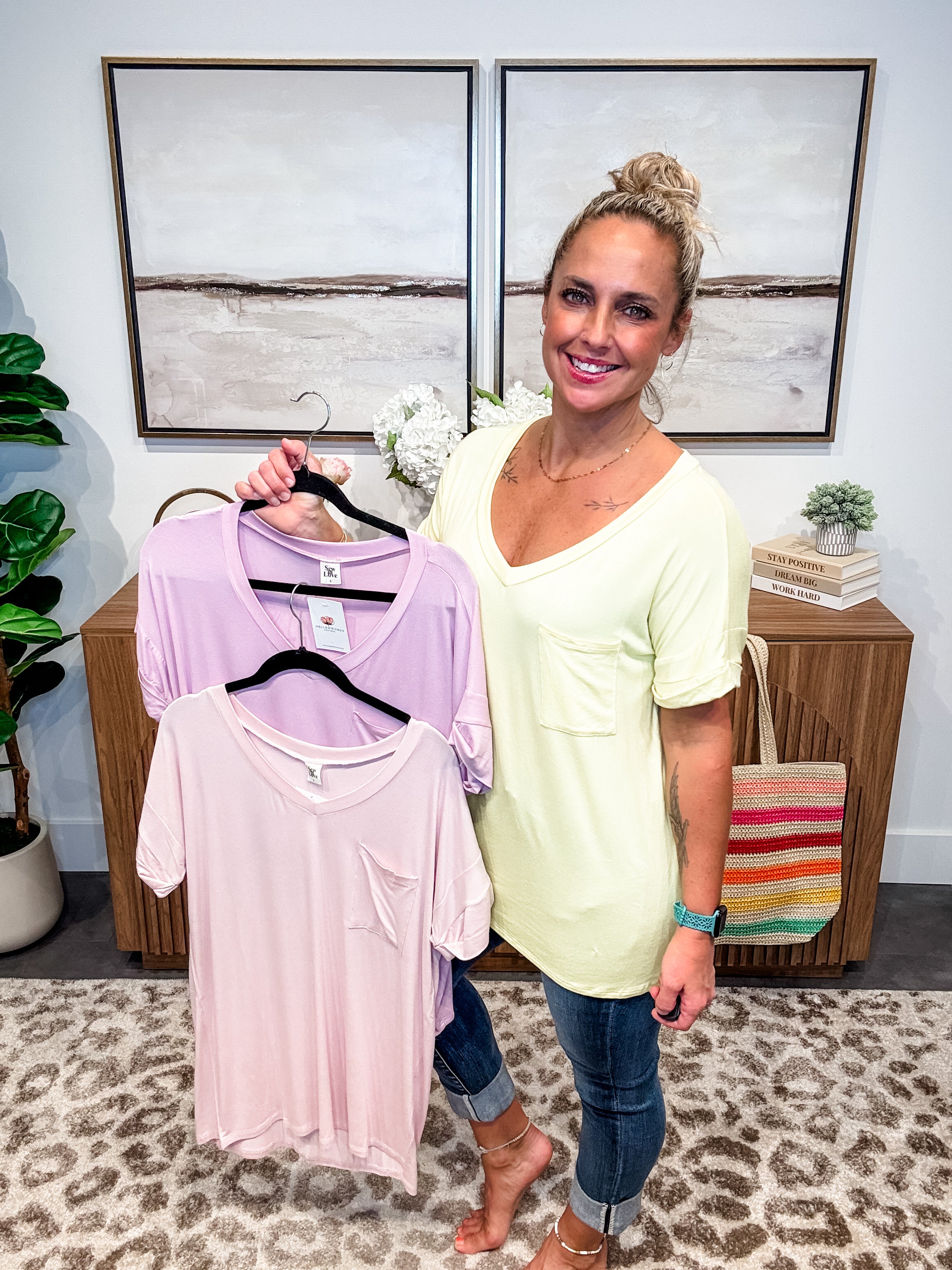 Everyday Favorite Top (S-3XL)-100 Short Sleeve-Sew In Love-Hello Friends Boutique-Woman's Fashion Boutique Located in Traverse City, MI