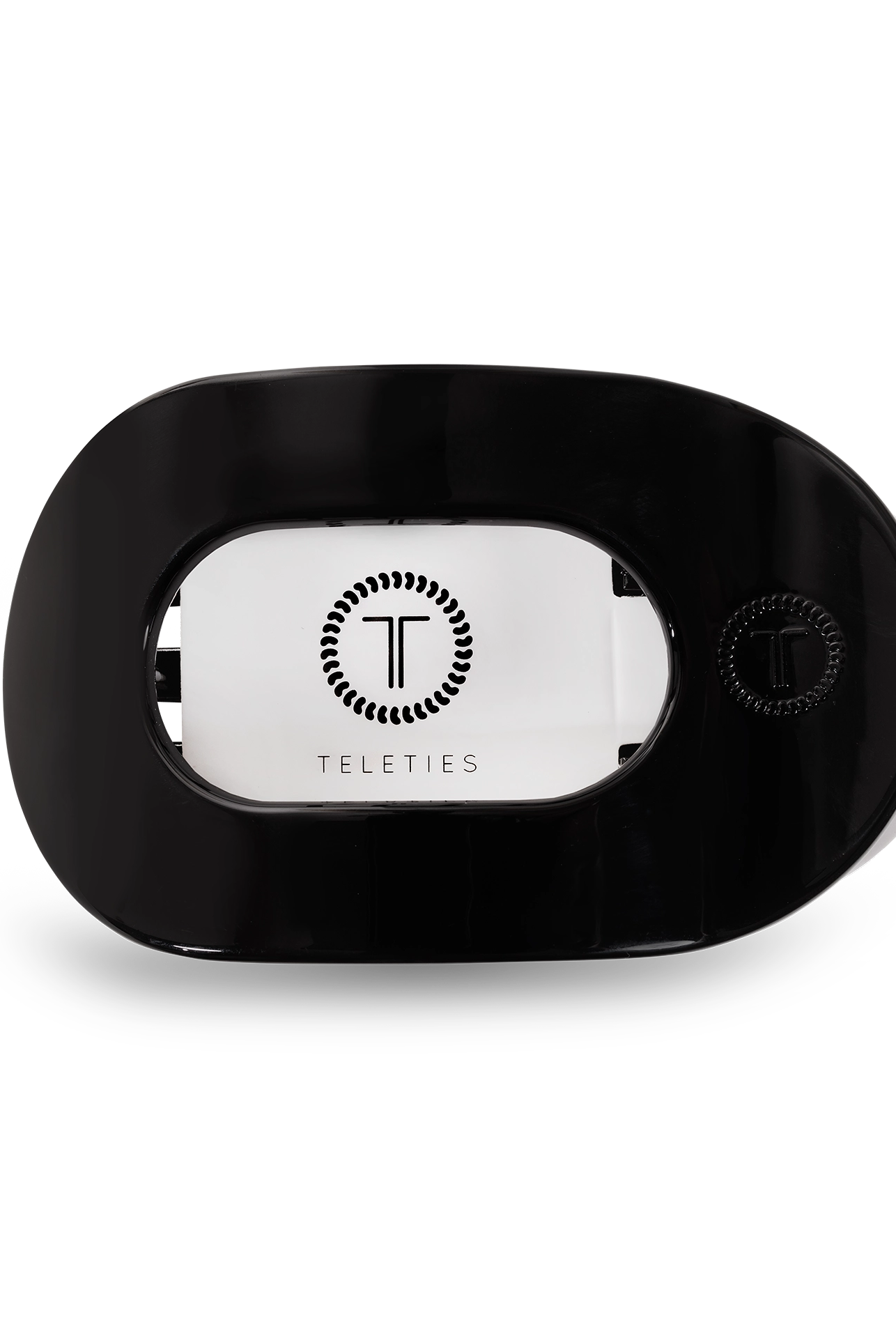Round Flat Hair Clip | Jet Black-290 Beauty-faire - TELETIES-Hello Friends Boutique-Woman's Fashion Boutique Located in Traverse City, MI