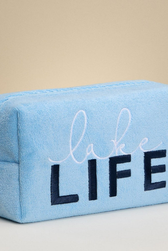 Lake Life Embroidered Pouch-260 Bags-Judson-Hello Friends Boutique-Woman's Fashion Boutique Located in Traverse City, MI