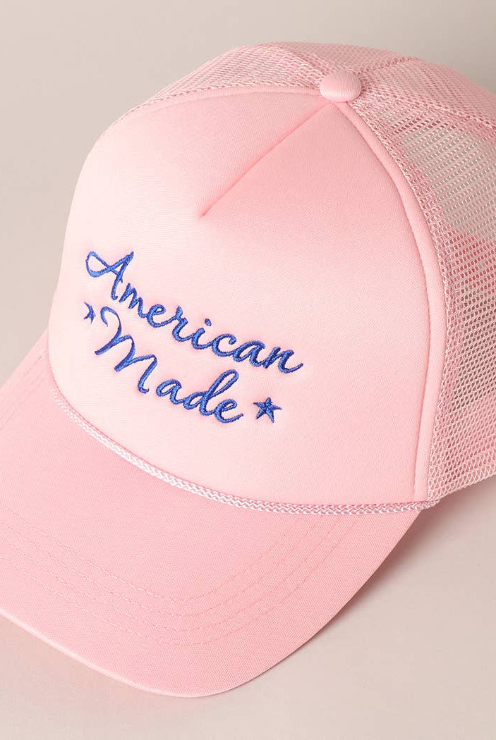 American Made Trucker Hat-280 Other Accessories-Fashion City-Hello Friends Boutique-Woman's Fashion Boutique Located in Traverse City, MI