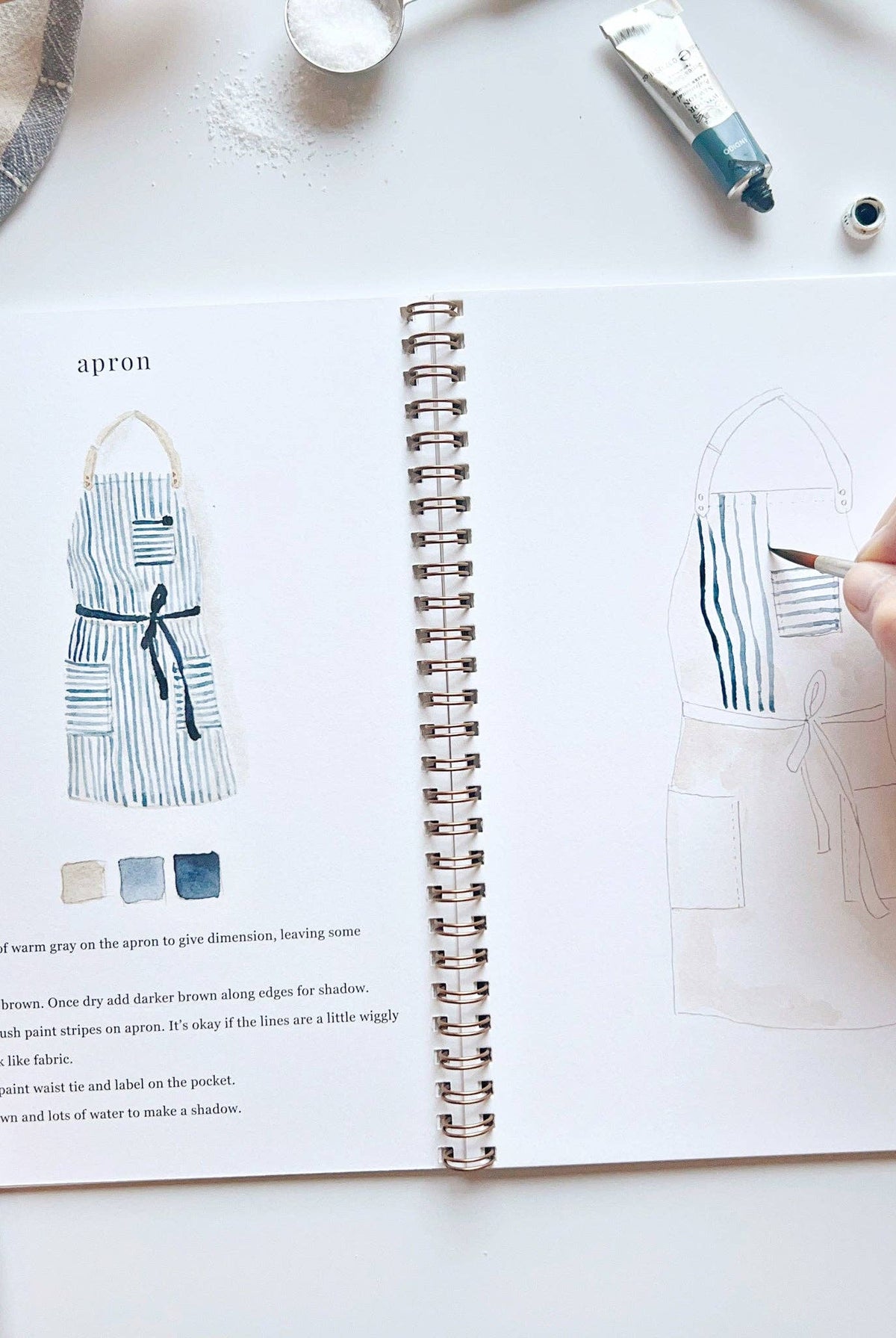 Bake & Paint Watercolor Workbook-300 Treats/Gift-emily lex studio-Hello Friends Boutique-Woman's Fashion Boutique Located in Traverse City, MI