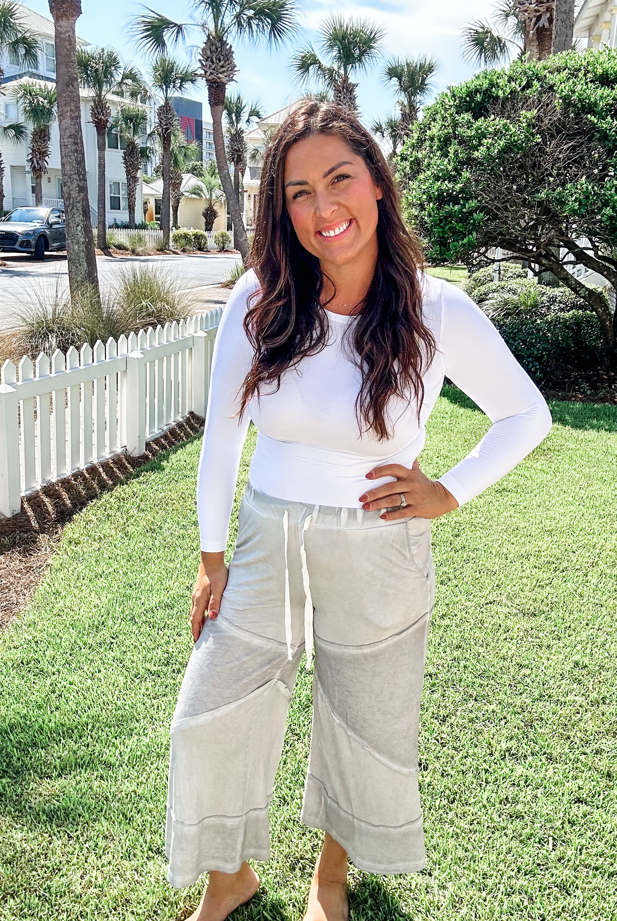My Fave Dove Pant (S-L)-230 Other Bottoms-POL-Hello Friends Boutique-Woman's Fashion Boutique Located in Traverse City, MI