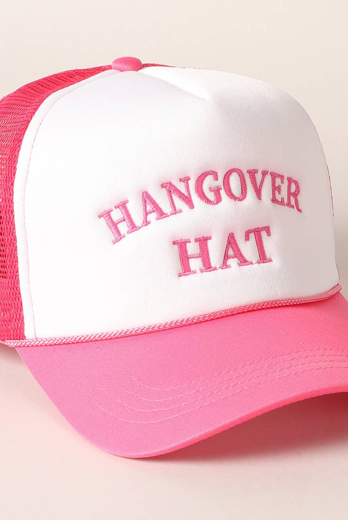 Hangover Hat Trucker Cap-280 Other Accessories-Fashion City-Hello Friends Boutique-Woman's Fashion Boutique Located in Traverse City, MI