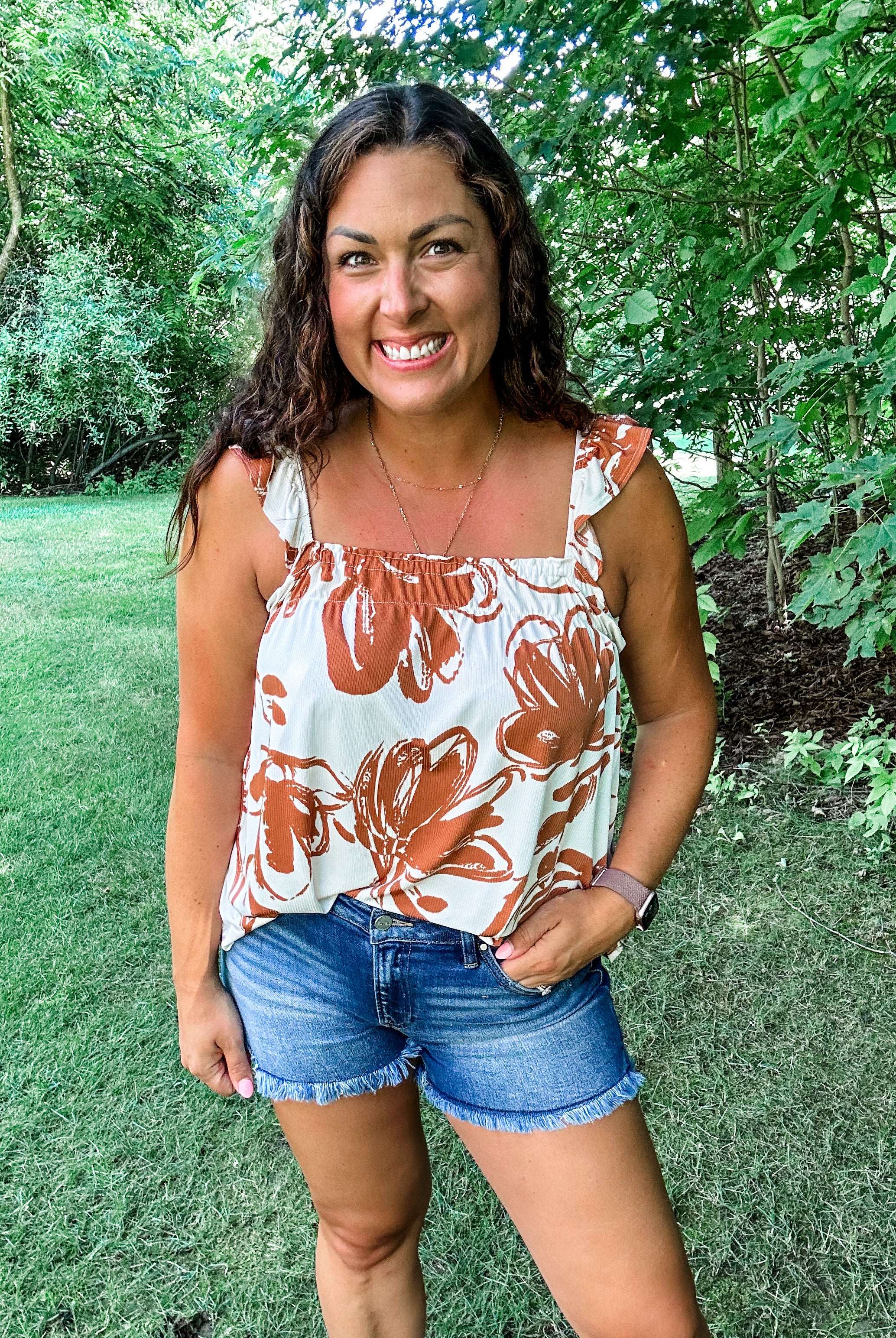 Out On The Water Top (S-3XL)-120 Sleeveless-GILLI-Hello Friends Boutique-Woman's Fashion Boutique Located in Traverse City, MI
