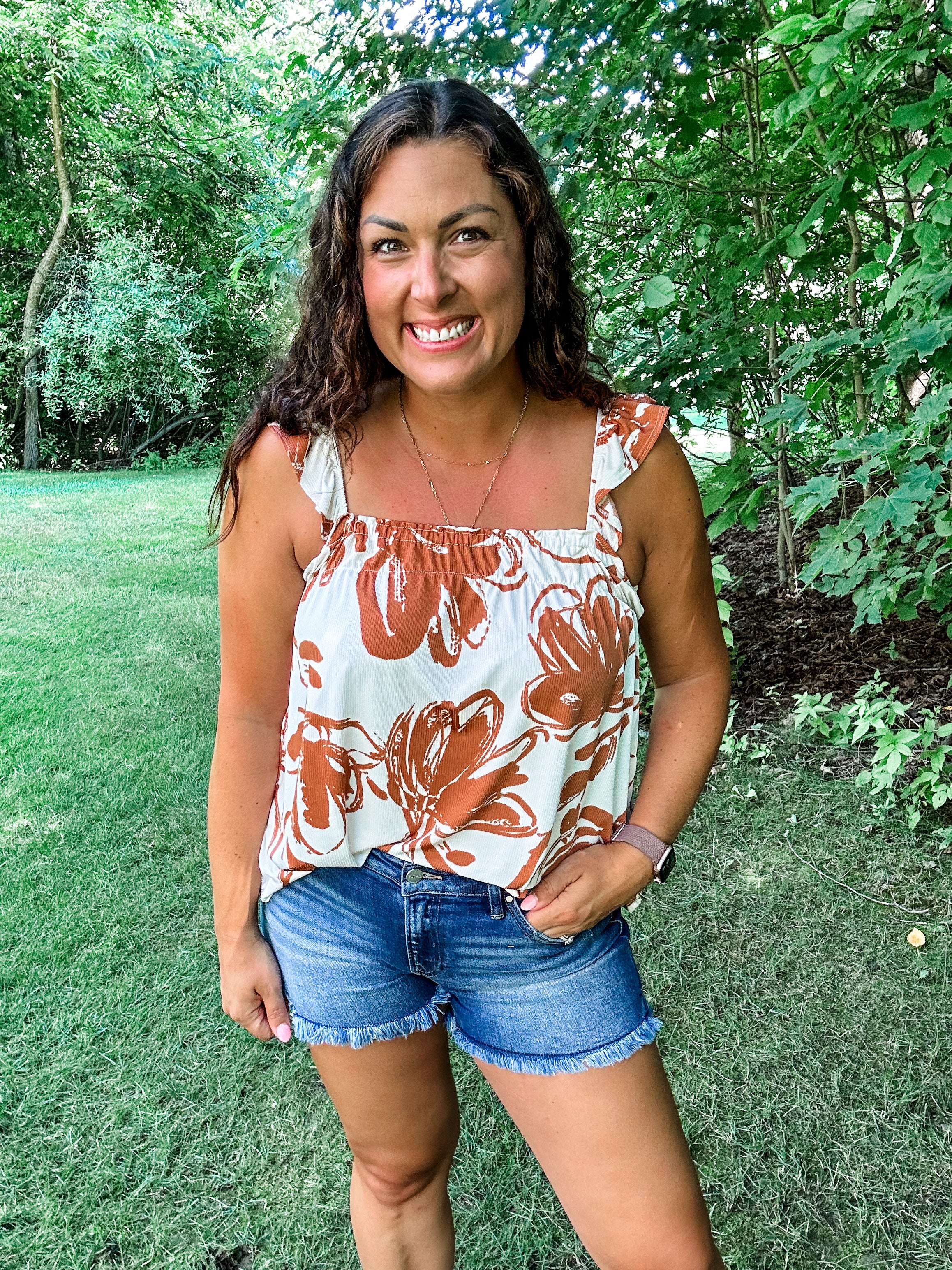 Out On The Water Top (S-3XL)-120 Sleeveless-GILLI-Hello Friends Boutique-Woman's Fashion Boutique Located in Traverse City, MI