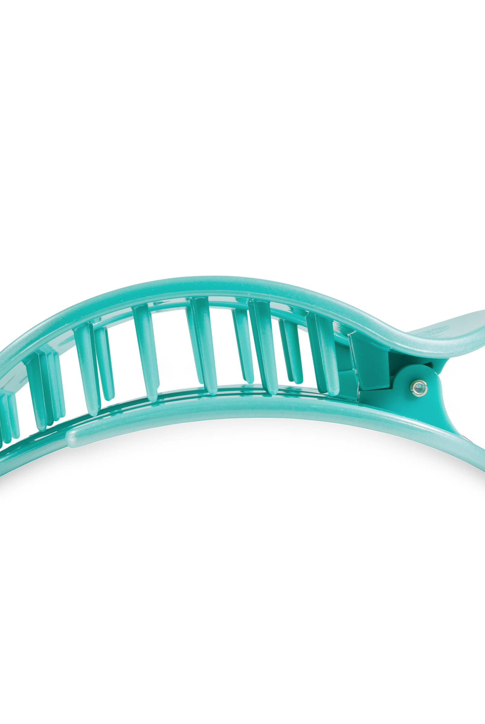 Round Flat Hair Clip | Totally Turquoise-290 Beauty-faire - TELETIES-Hello Friends Boutique-Woman's Fashion Boutique Located in Traverse City, MI