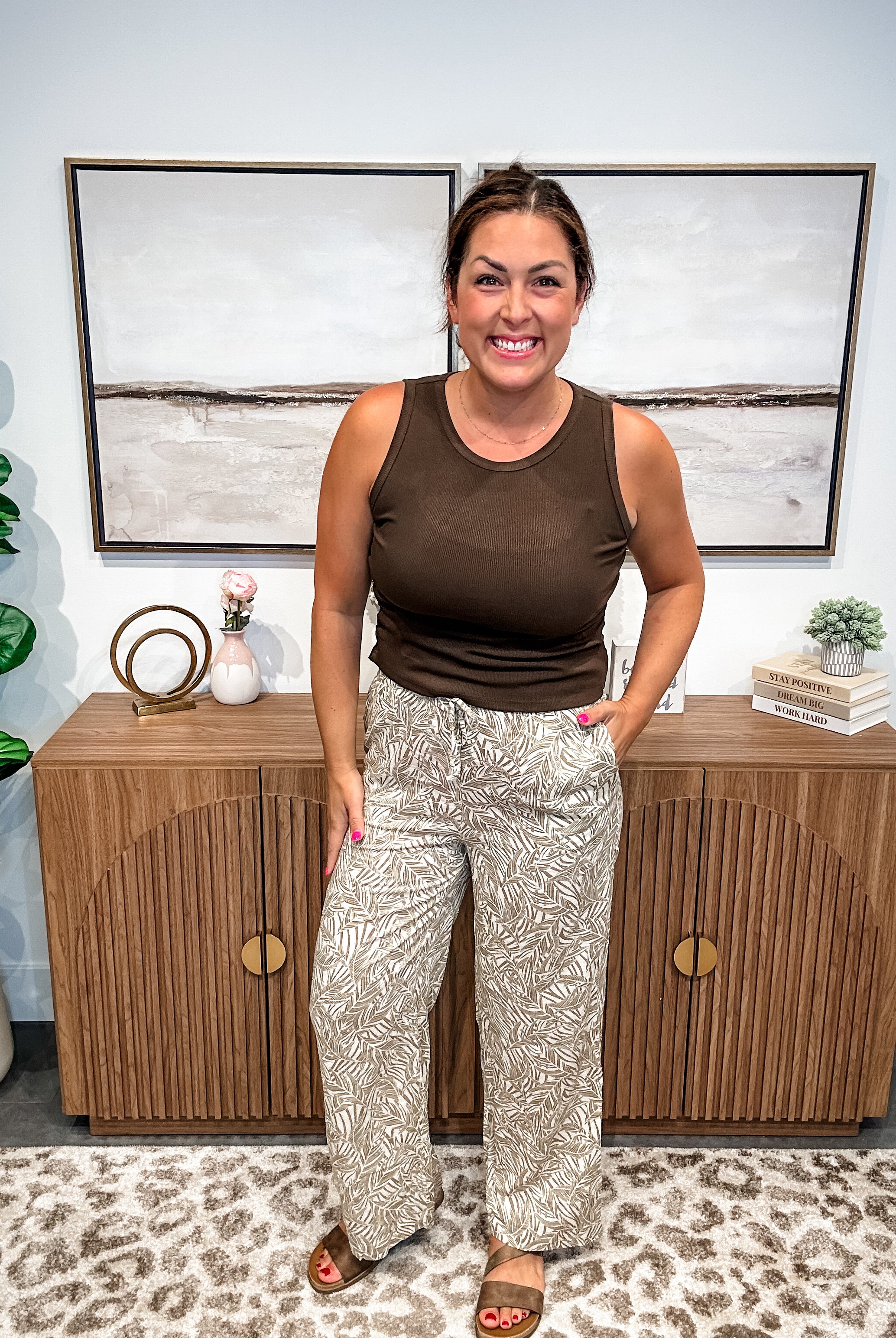 Island Escape Drawstring Pants (S-XL)-230 Other Bottoms-Staccato-Hello Friends Boutique-Woman's Fashion Boutique Located in Traverse City, MI