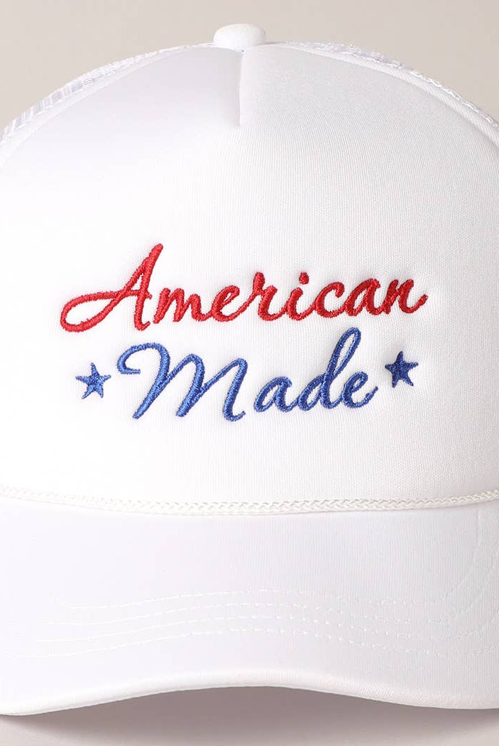 American Made Trucker Hat-280 Other Accessories-Fashion City-Hello Friends Boutique-Woman's Fashion Boutique Located in Traverse City, MI