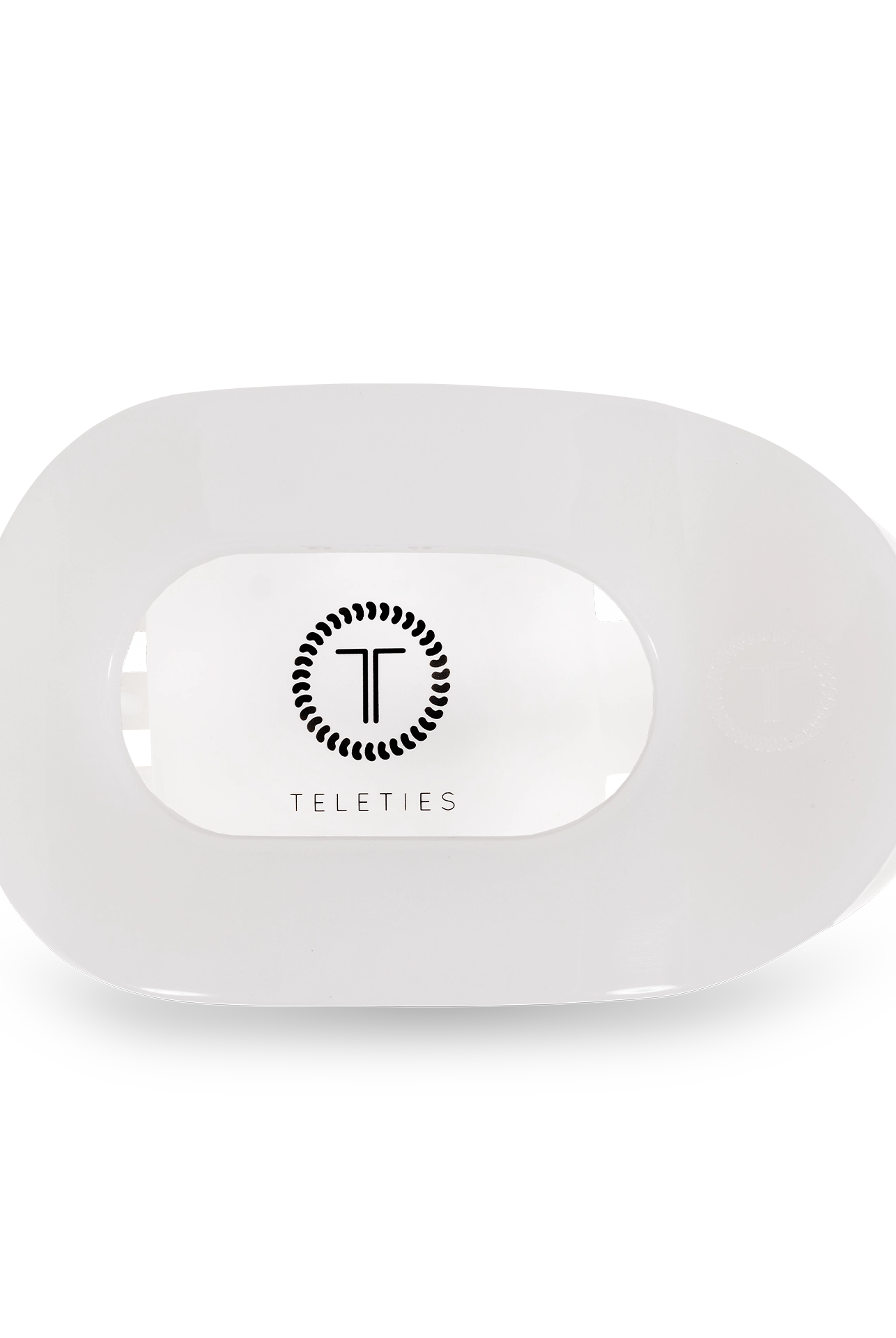 Round Flat Hair Clip | Coconut White-290 Beauty-faire - TELETIES-Hello Friends Boutique-Woman's Fashion Boutique Located in Traverse City, MI