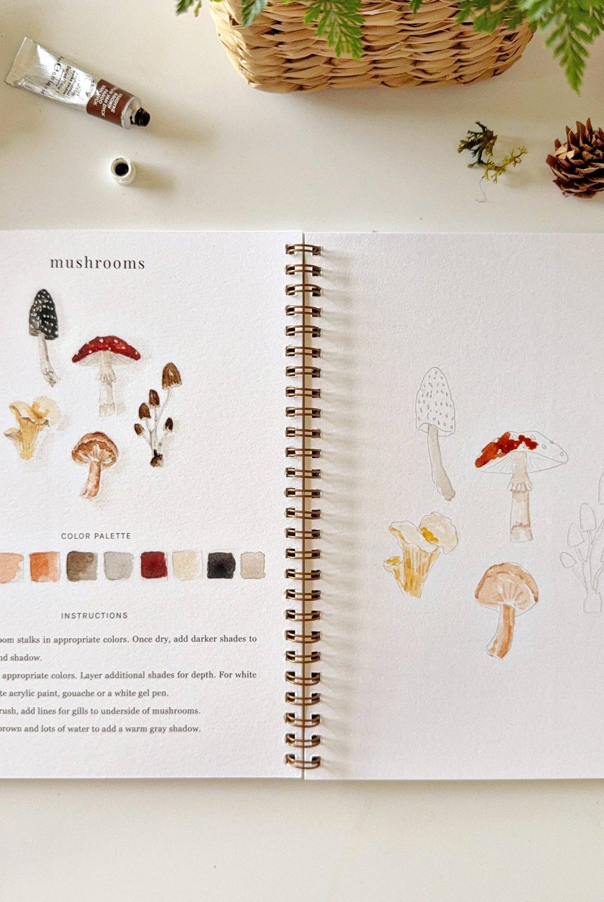 Woodland Watercolor Workbook-300 Treats/Gift-emily lex studio-Hello Friends Boutique-Woman's Fashion Boutique Located in Traverse City, MI