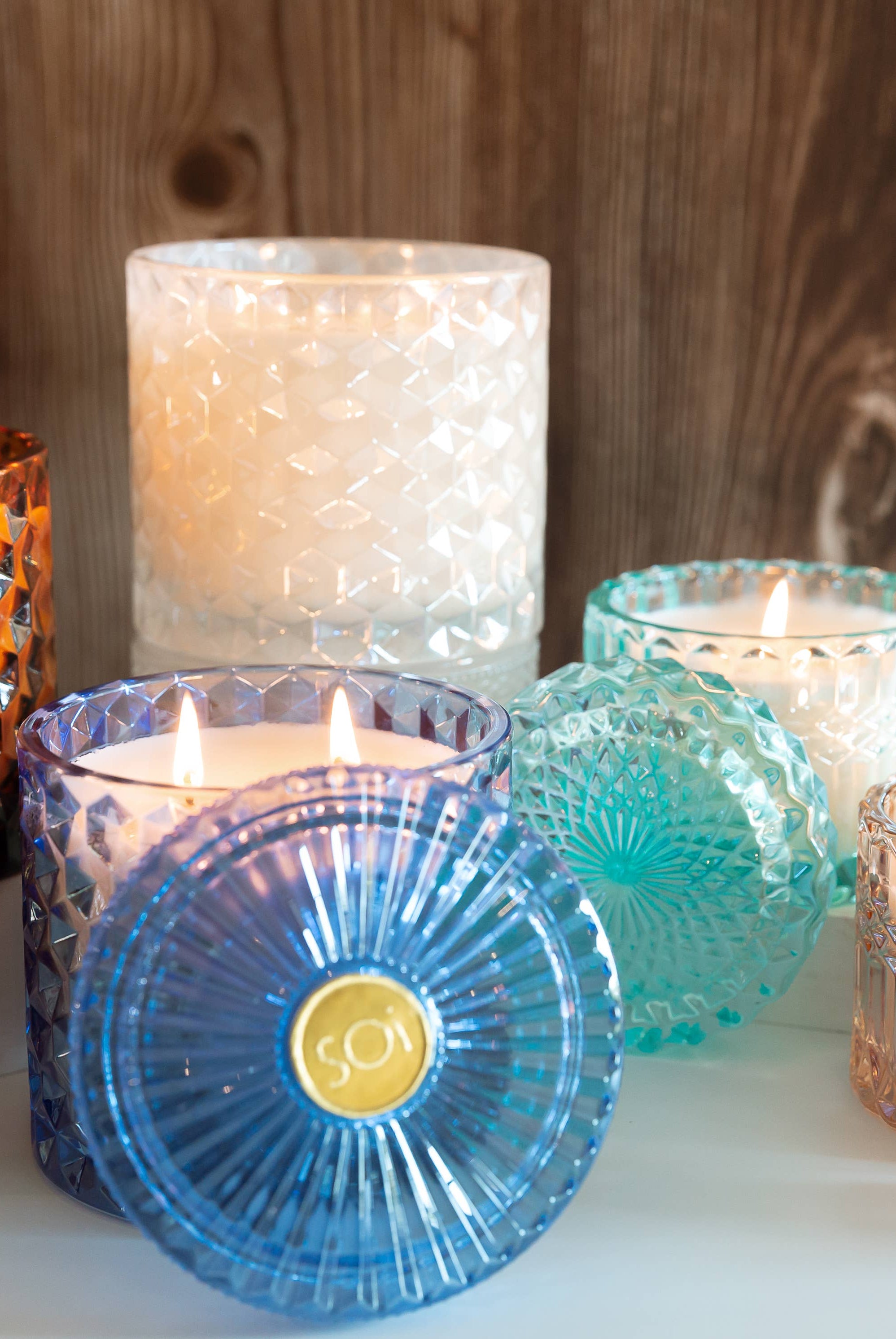 Santorini Breeze 15oz Shimmer Candle 2 wick-300 Treats/Gift-The SOi Company-Hello Friends Boutique-Woman's Fashion Boutique Located in Traverse City, MI